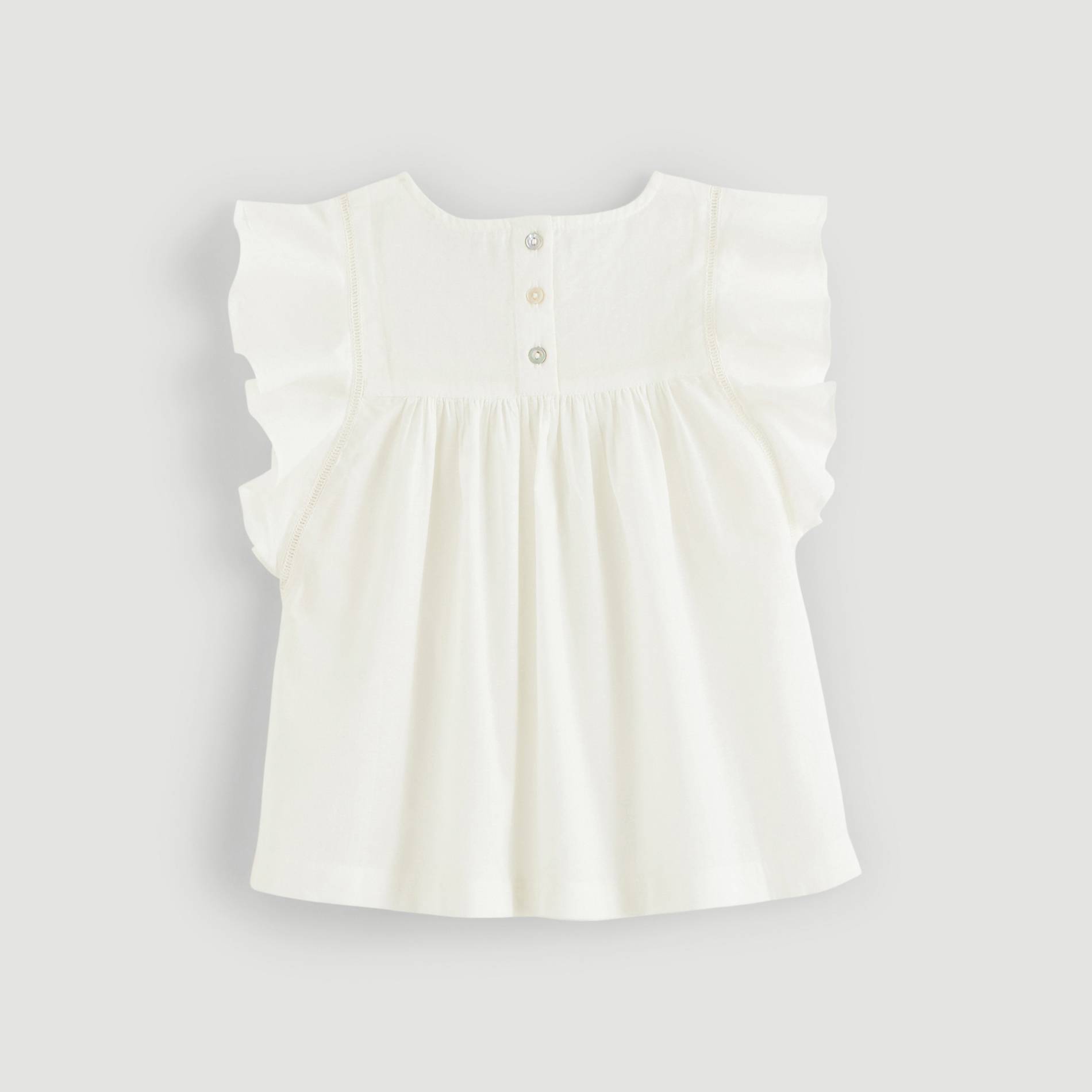 Blouse manches courtes, Blanc, large image number 1