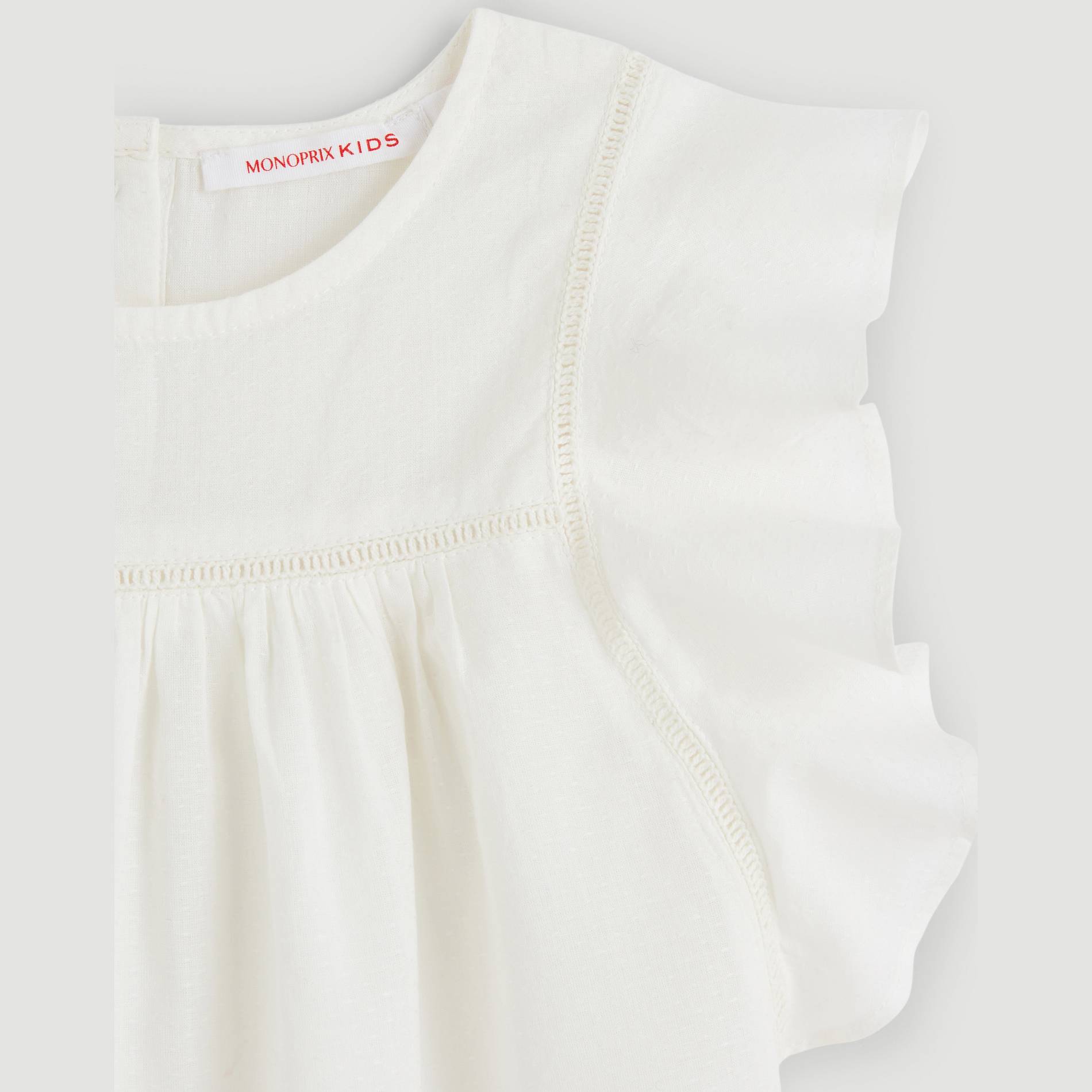 Blouse manches courtes, Blanc, large image number 2
