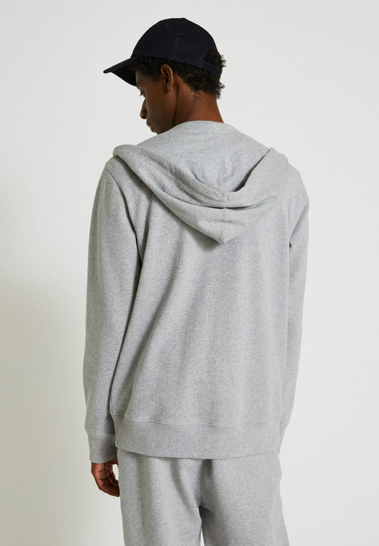Sweat molleton &agrave; capuche zipp&eacute; en coton BIO GOTS, Gris, large image number 5.0