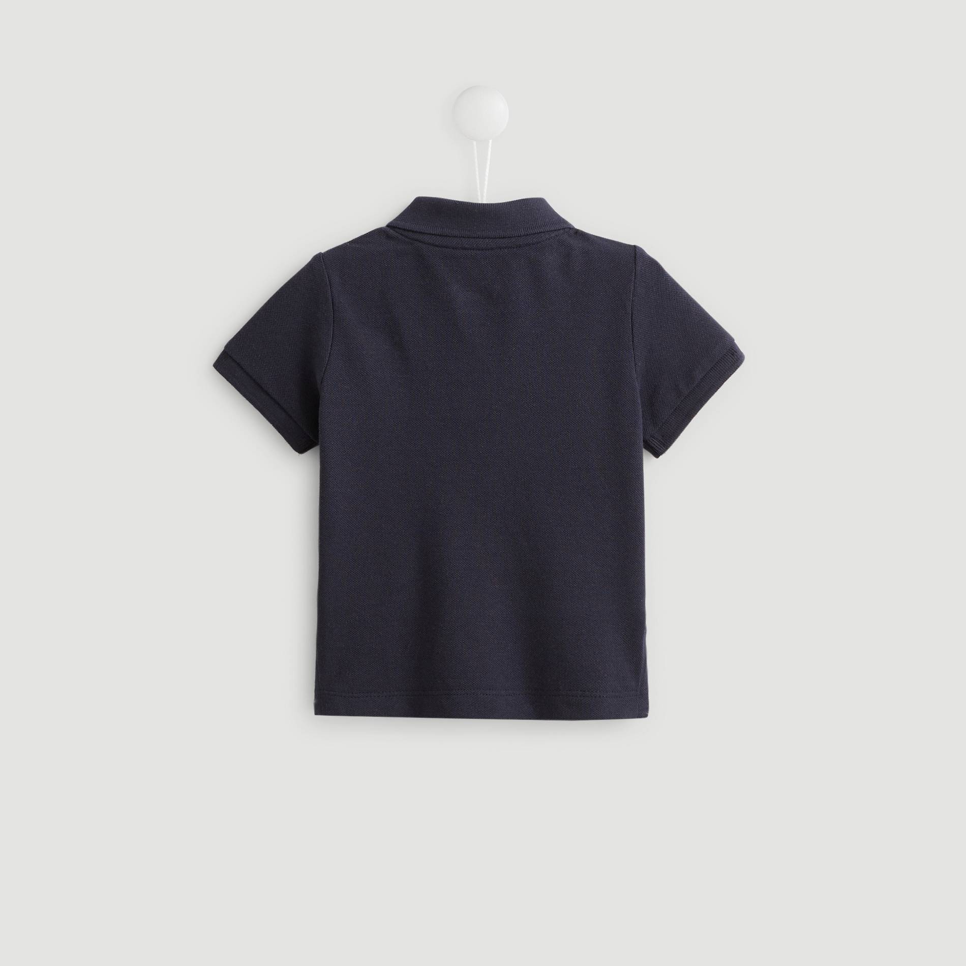 Polo en coton BIO, Bleu marine, large image number 1