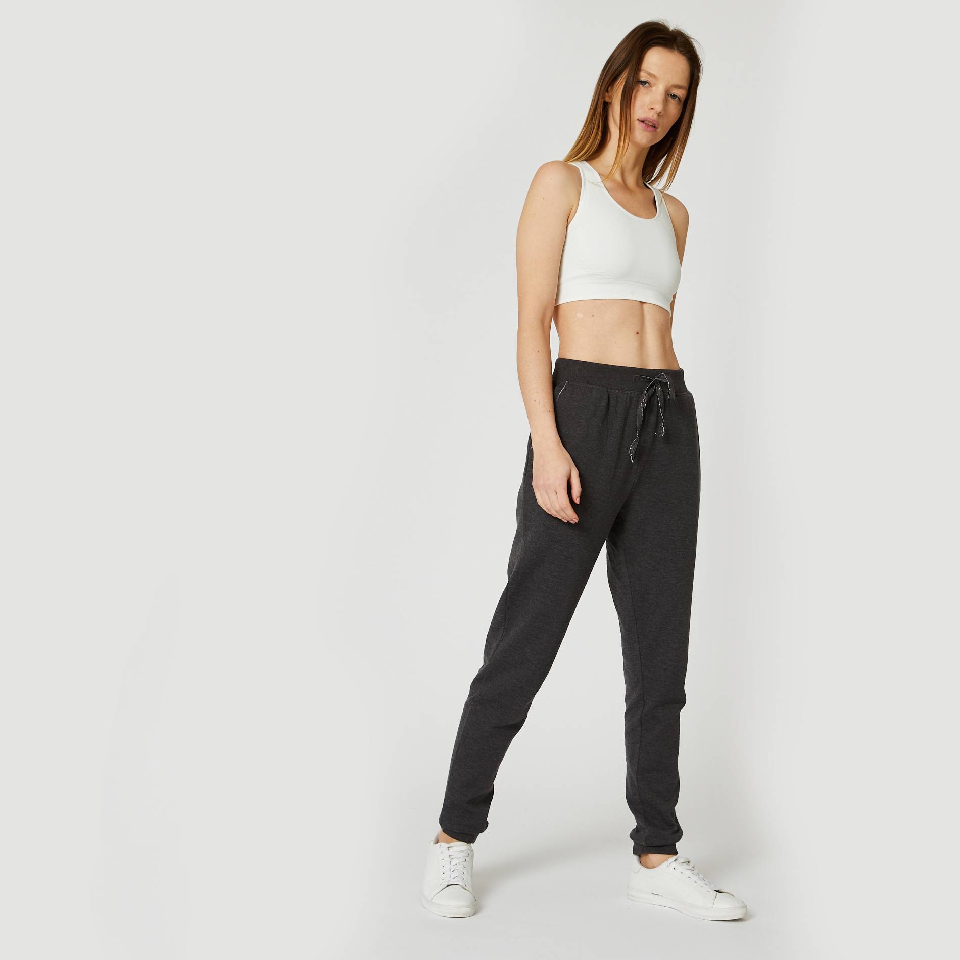 Pantalon de jogging en coton BIO, Gris foncé, large image number 0.0
