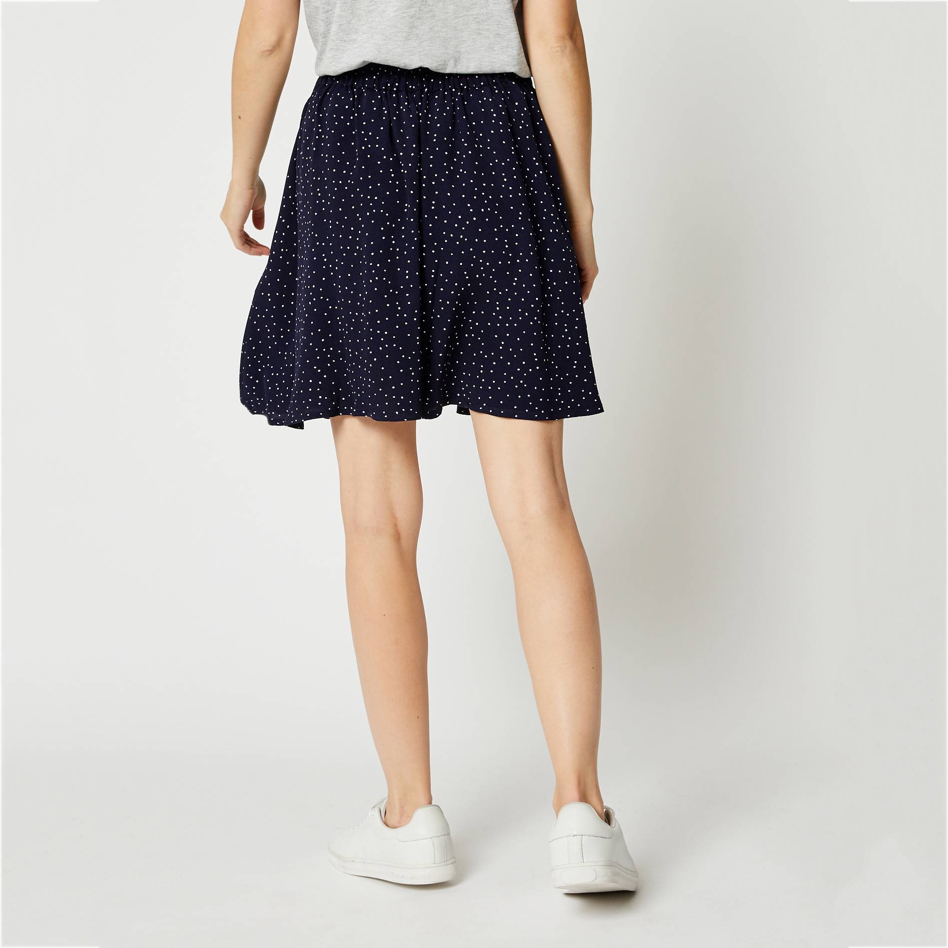 Jupe courte en viscose, Bleu marine, large image number 1