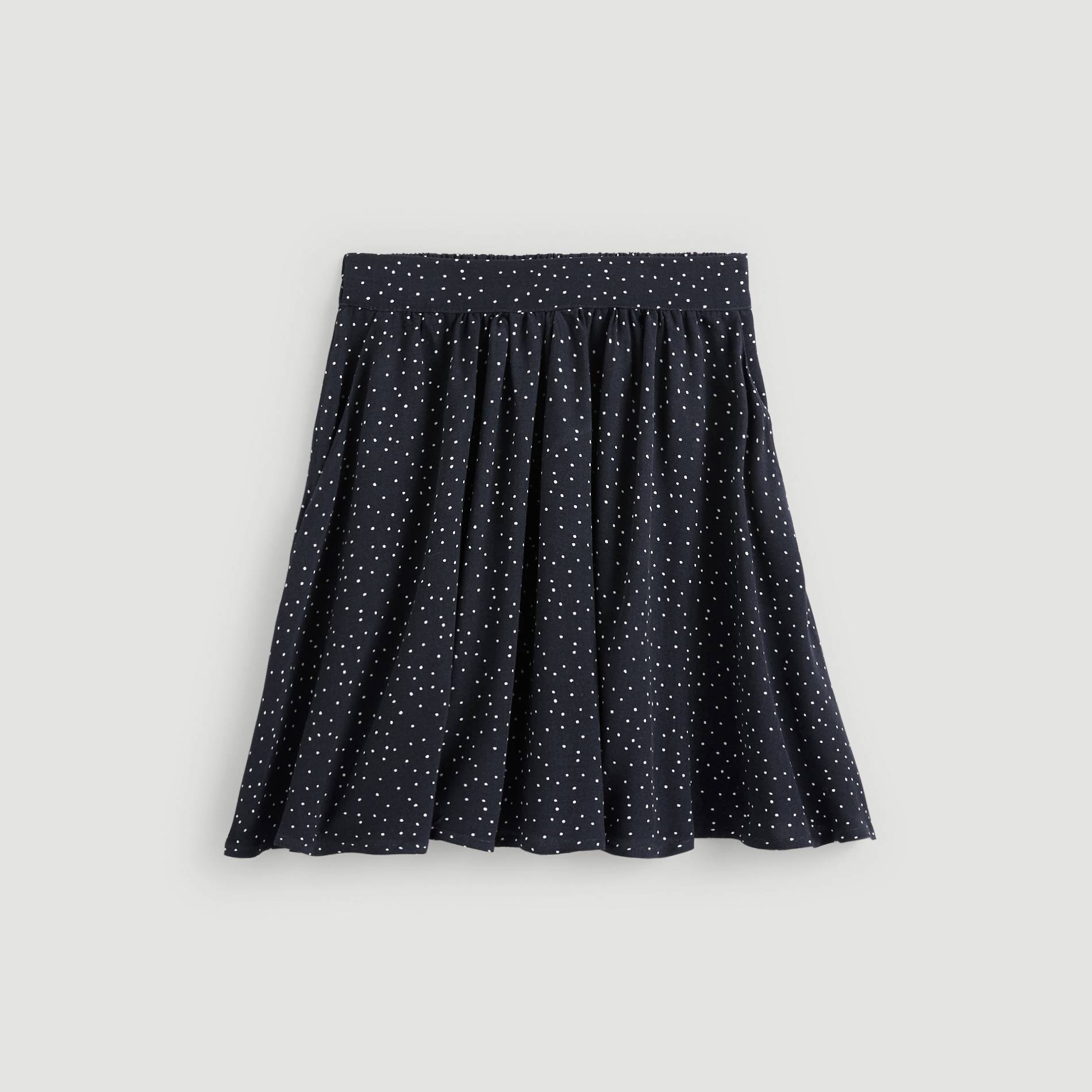 Jupe courte en viscose, Bleu marine, large image number 2