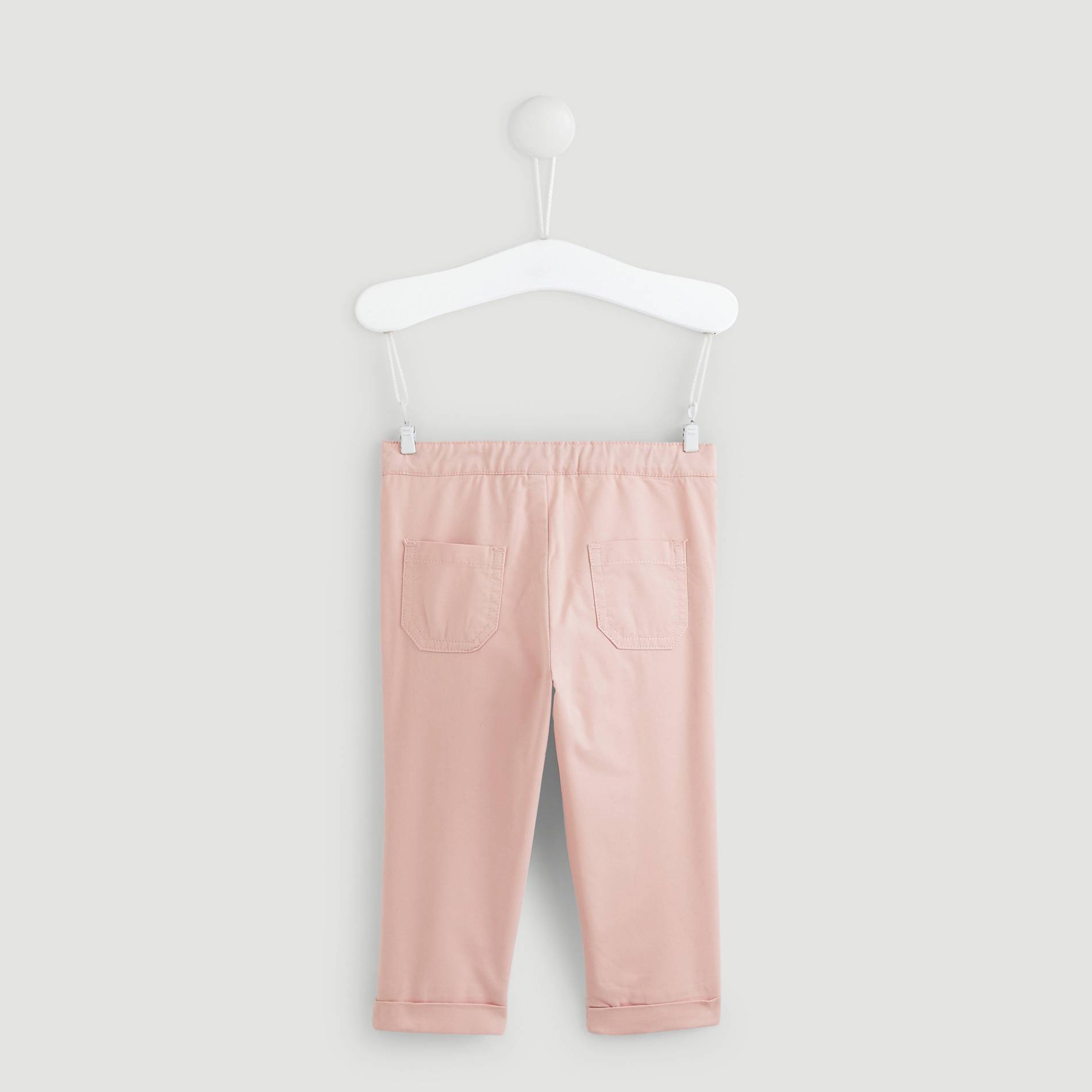 Pantalon twill doublé, Rose pâle, large image number 1.0