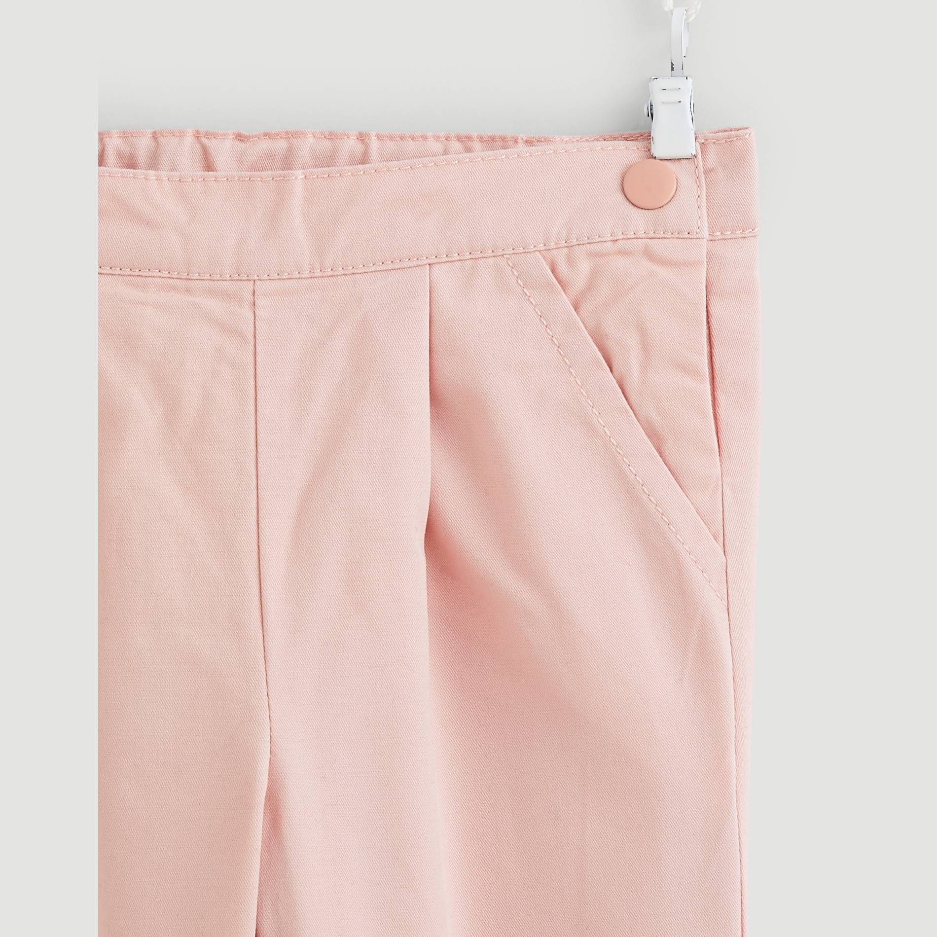 Pantalon twill doublé, Rose pâle, large image number 2.0