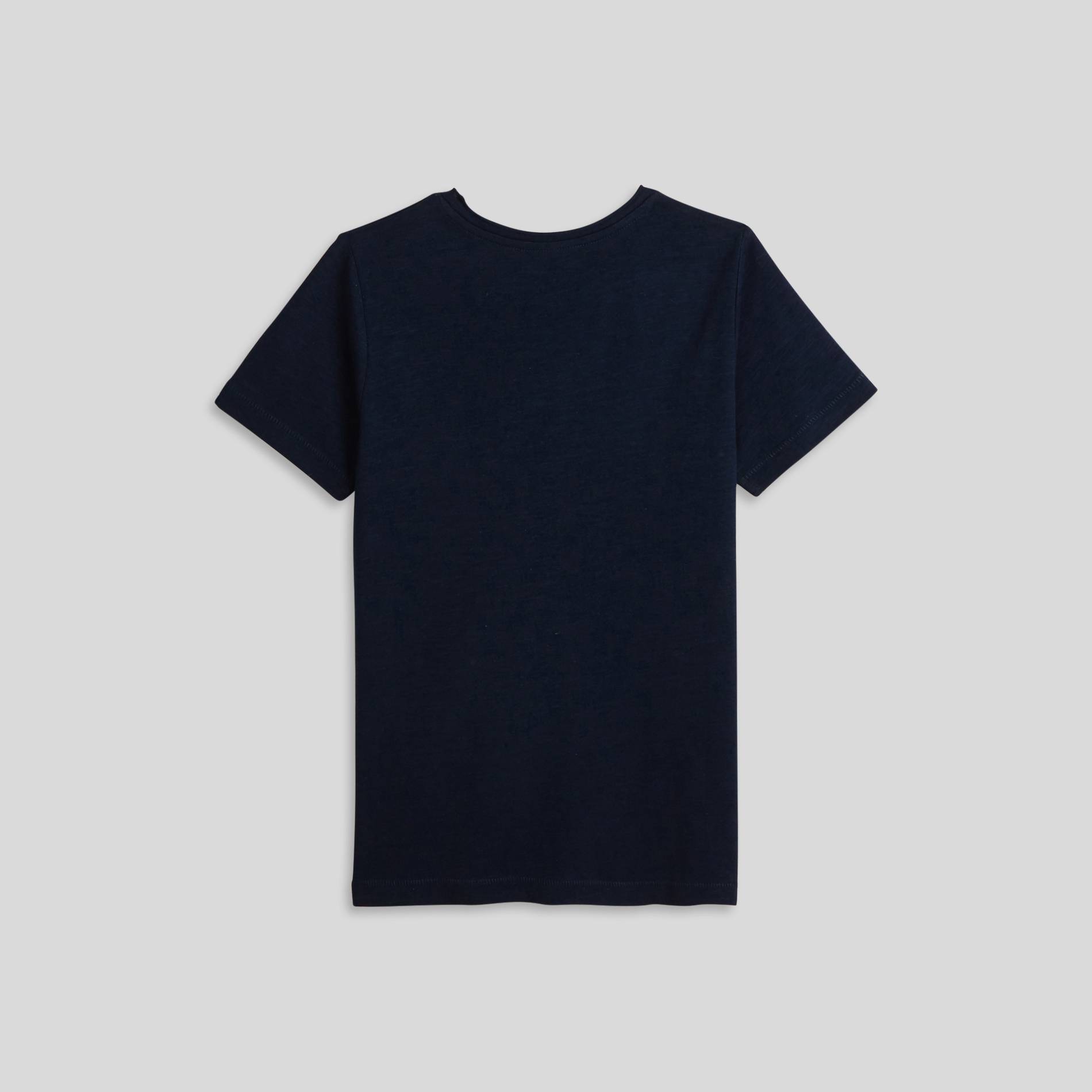 T-shirt manches courtes en coton BIO, Bleu marine, large image number 1.0
