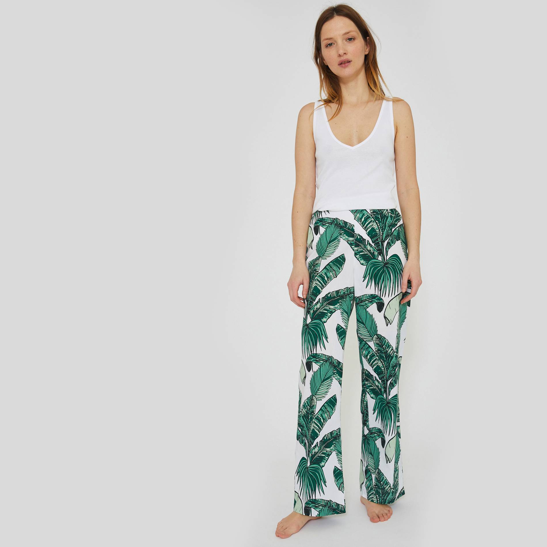 Pantalon en coton BIO, Vert foncé, large image number 0