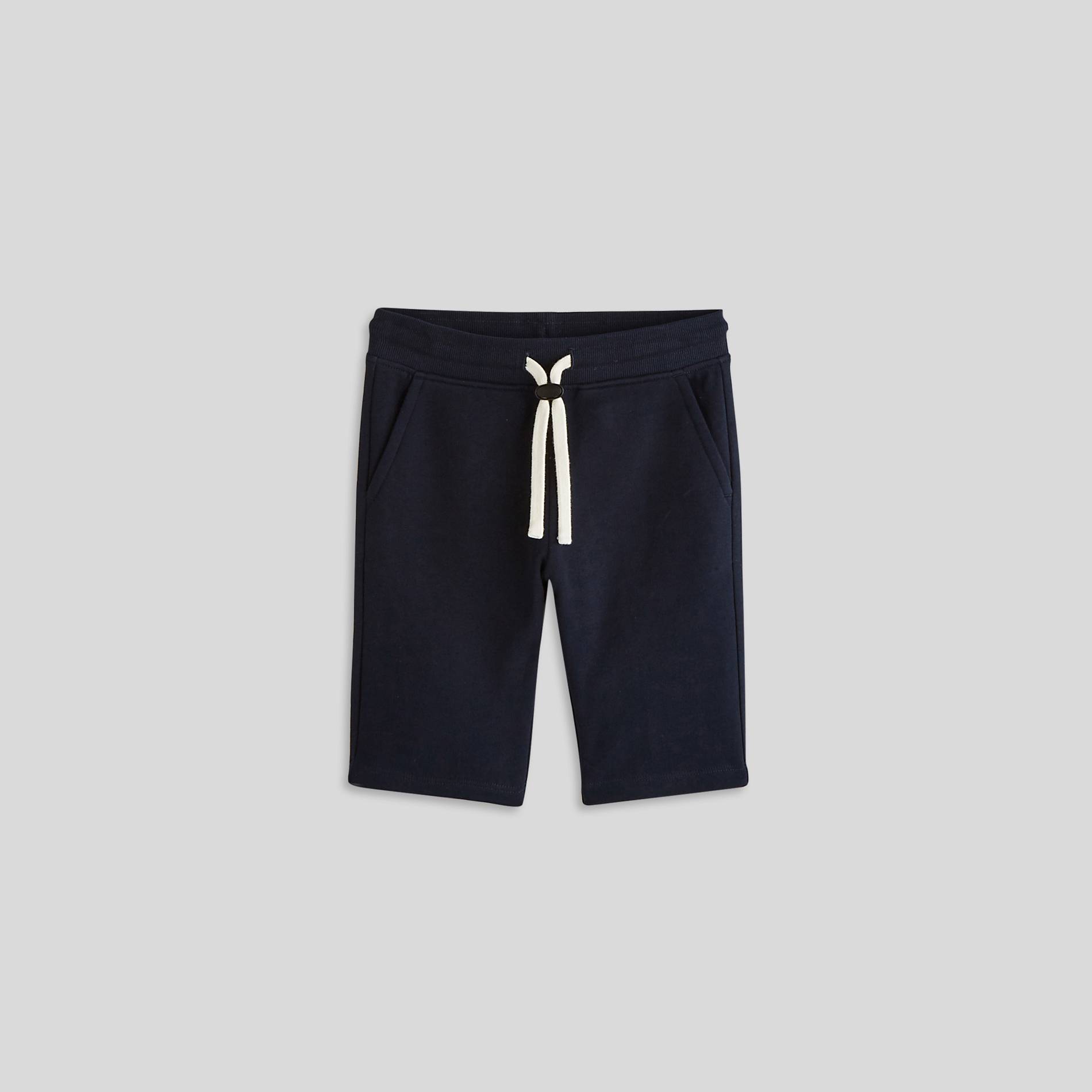 Bermuda molleton en coton BIO, Bleu marine, large image number 0.0