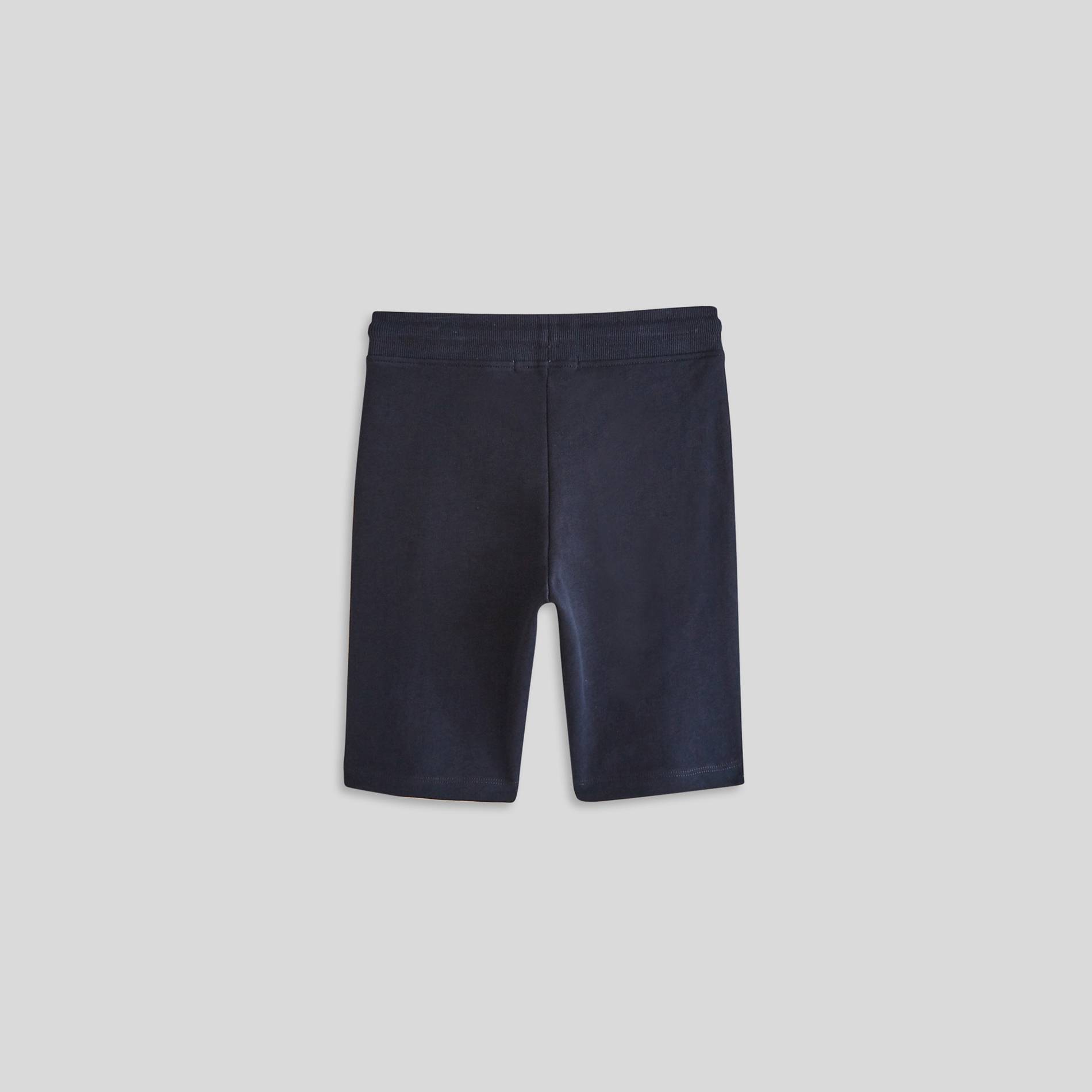 Bermuda molleton en coton BIO, Bleu marine, large image number 1.0