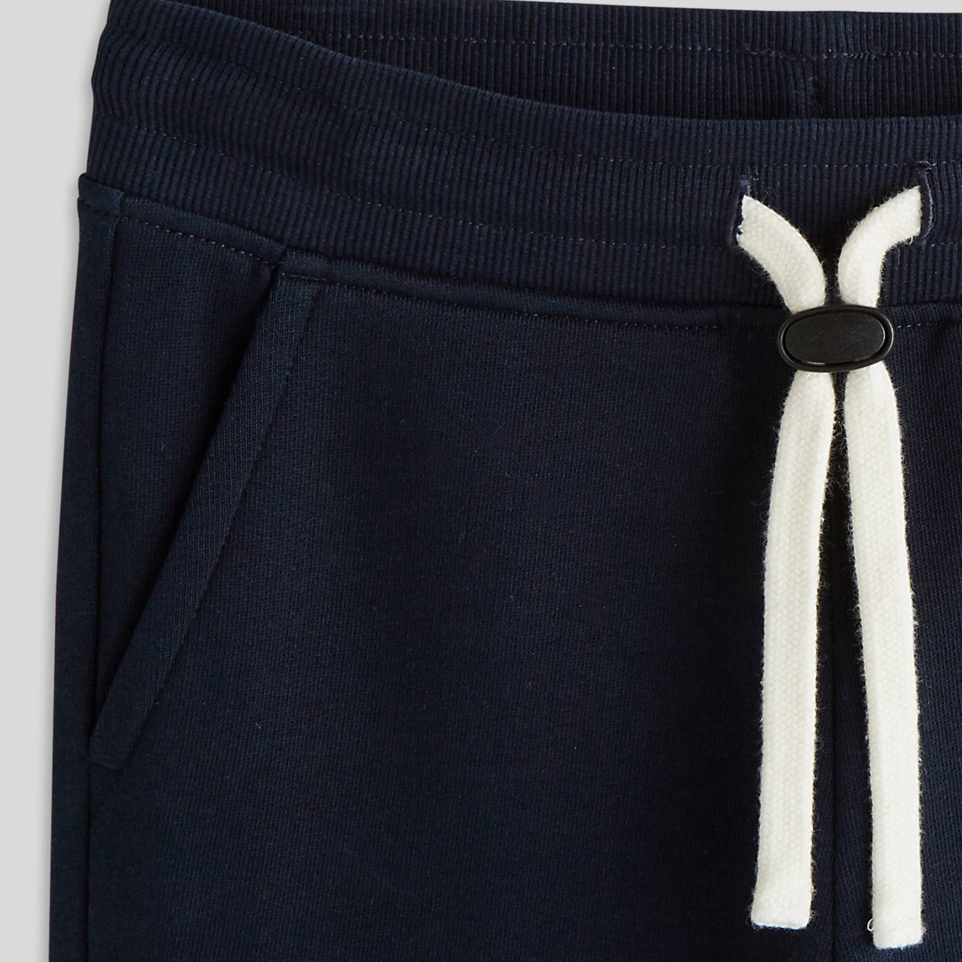 Bermuda molleton en coton BIO, Bleu marine, large image number 2.0