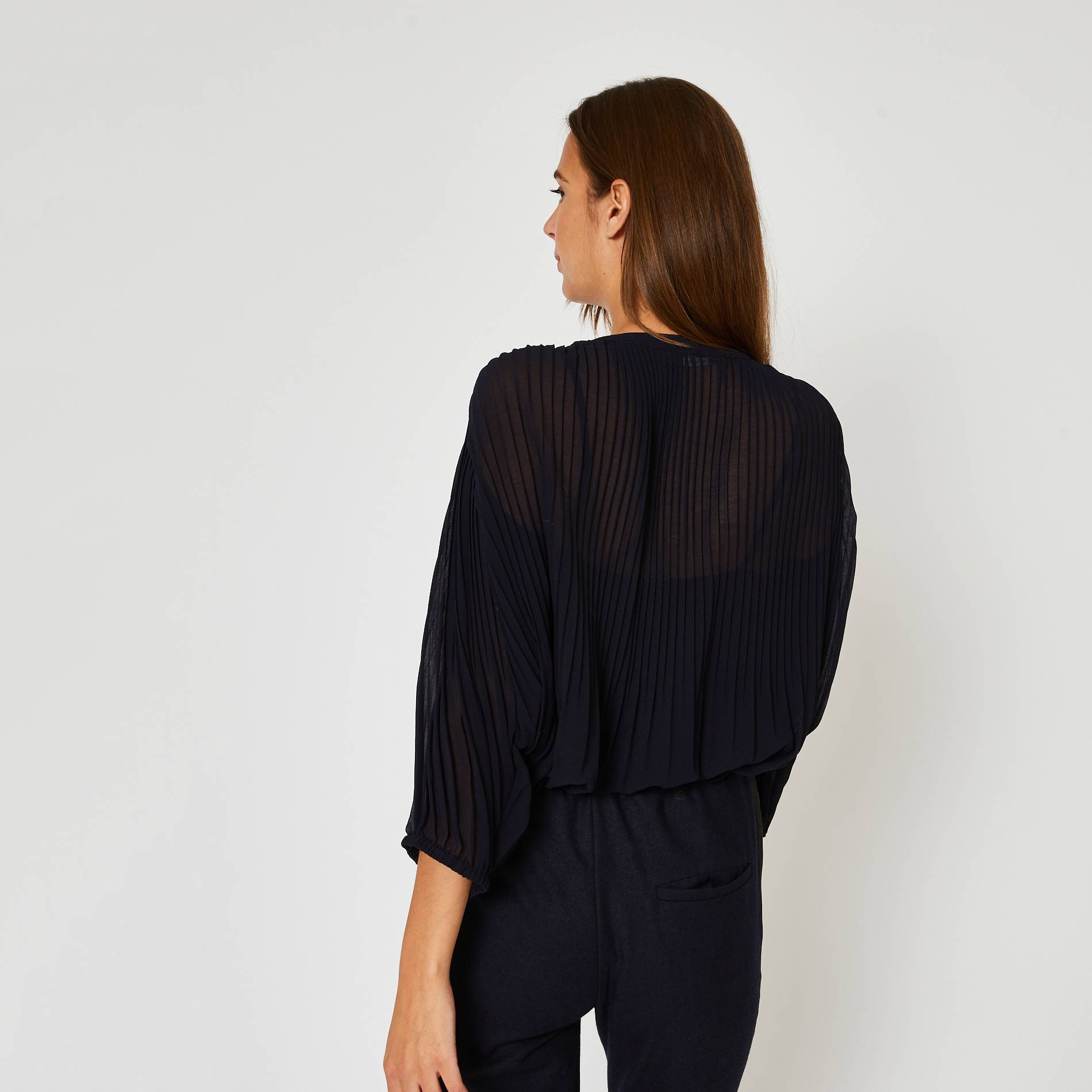 Blouse manches longues, Bleu marine, large image number 1