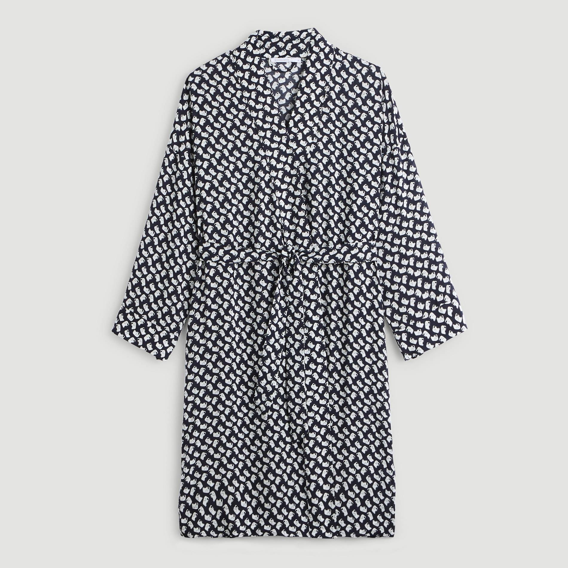 Kimono imprime, Bleu marine, large image number 2.0