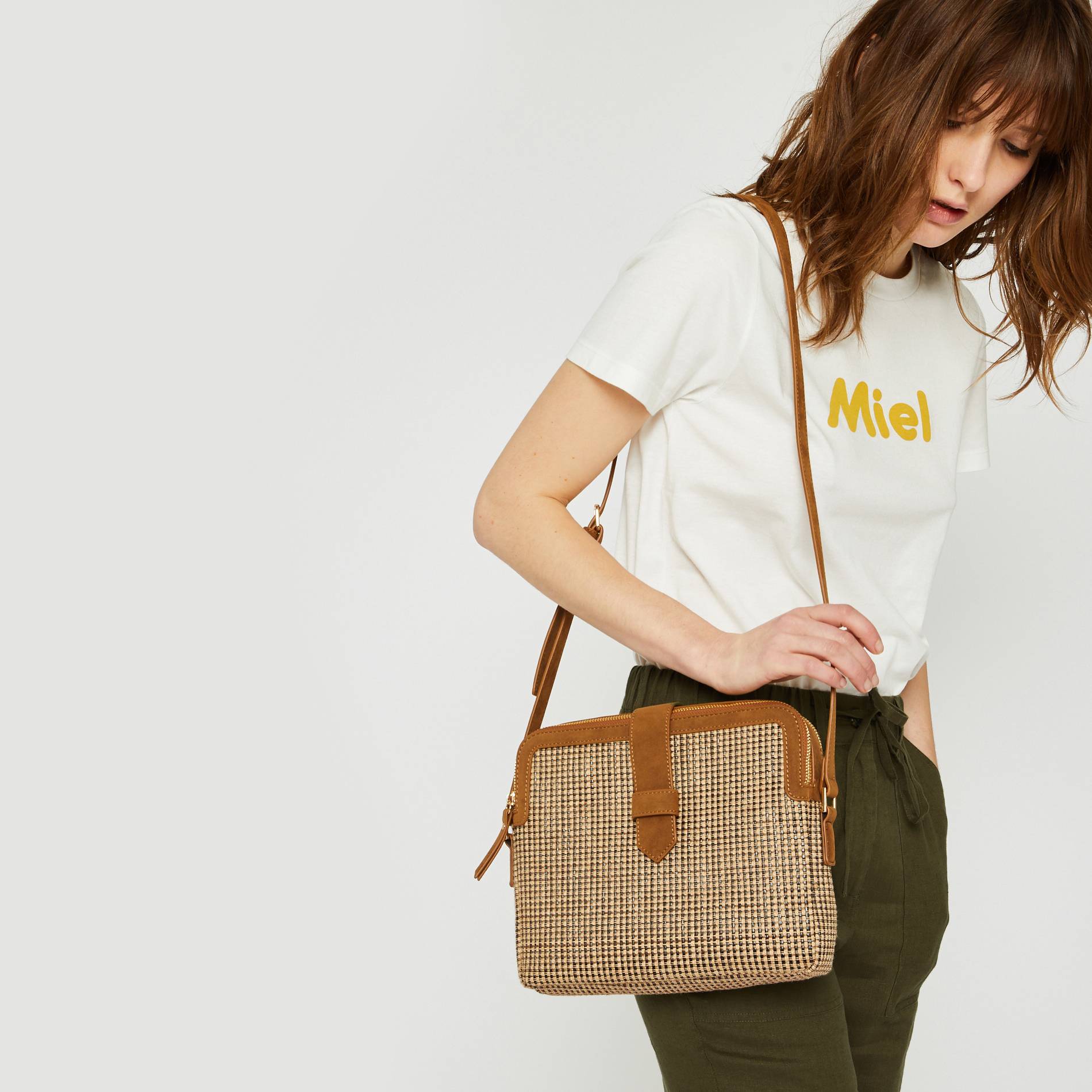 Sac double compartiments, Beige, large image number 0.0