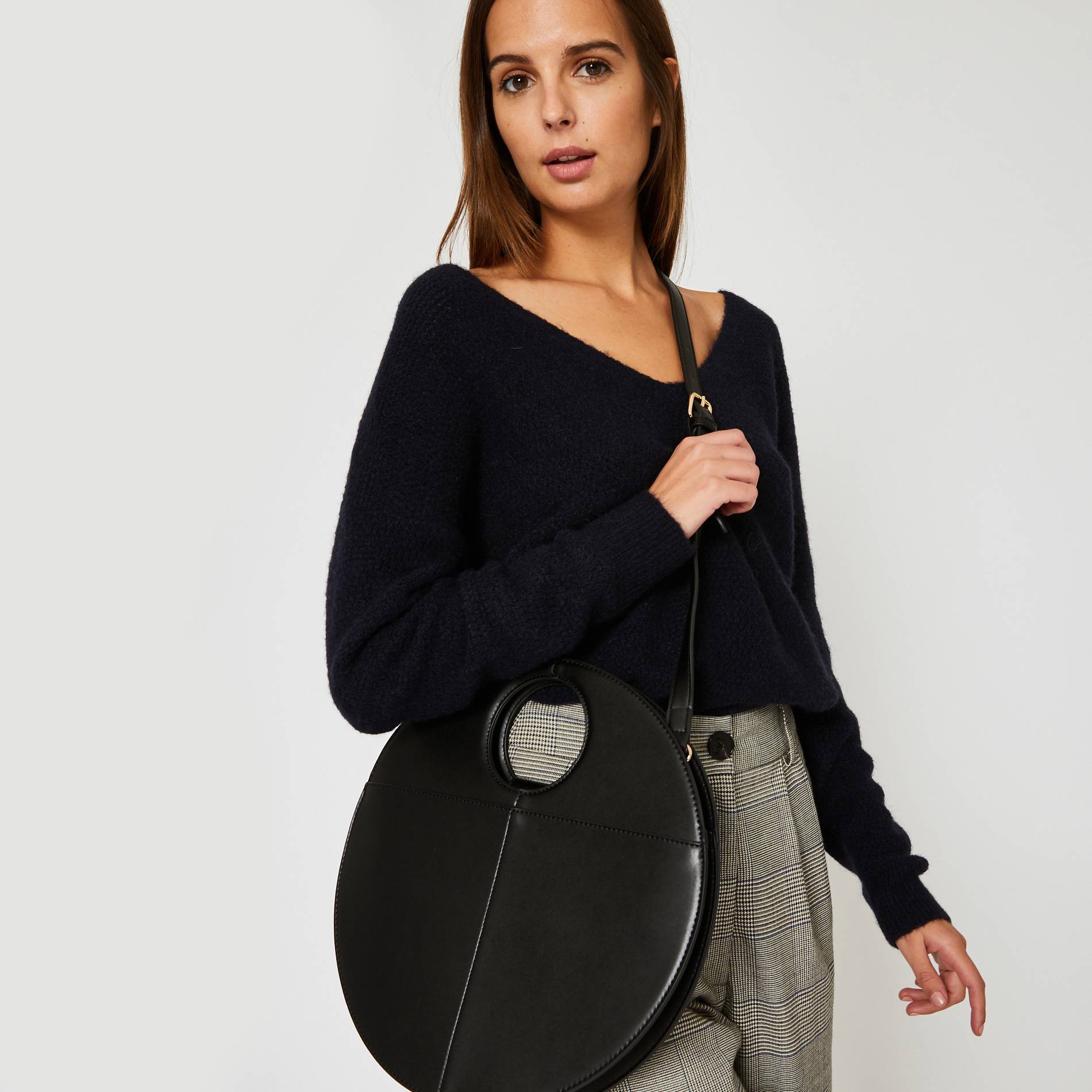 Sac rond, Noir, large image number 0