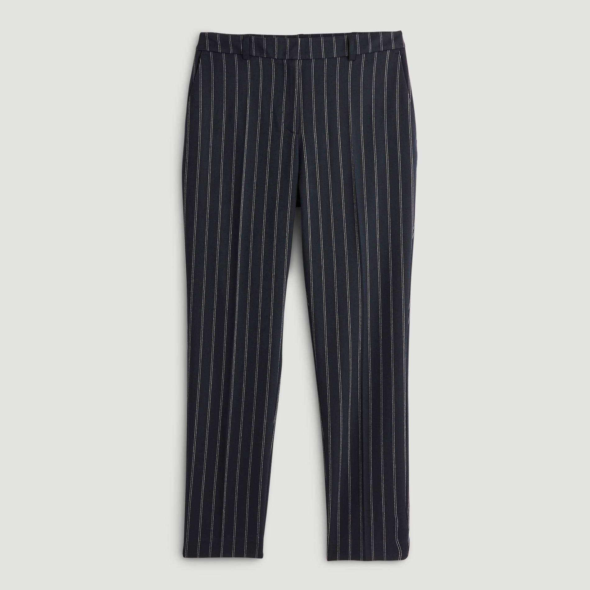 Pantalon 7/8 à rayures, Bleu marine, large image number 2