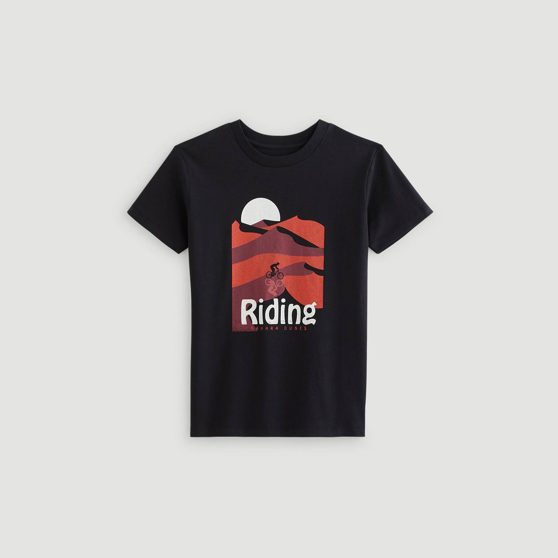 T-shirt manches courtes en coton BIO, Noir, large image number 1