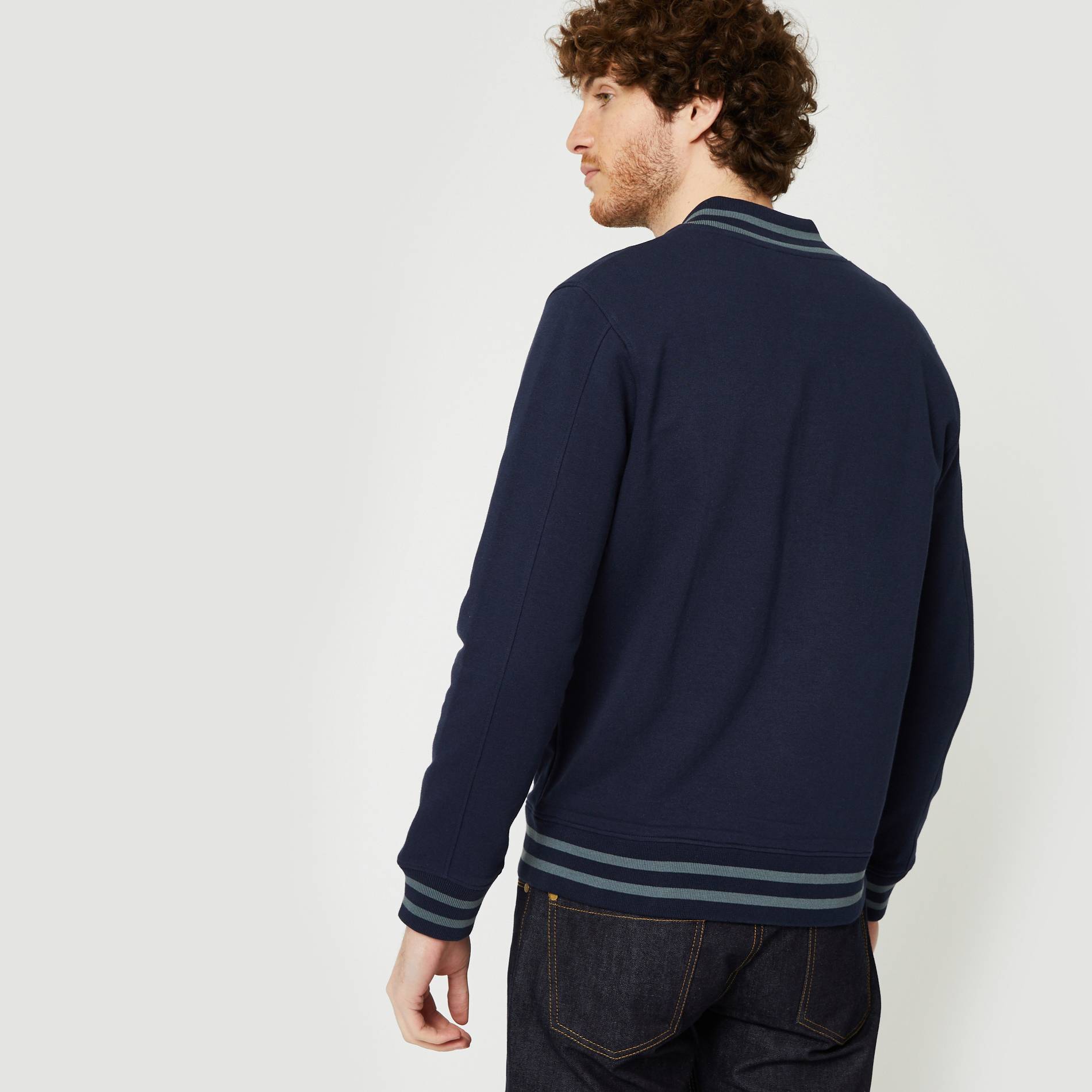 Cardigan en coton BIO, Bleu marine, large image number 1