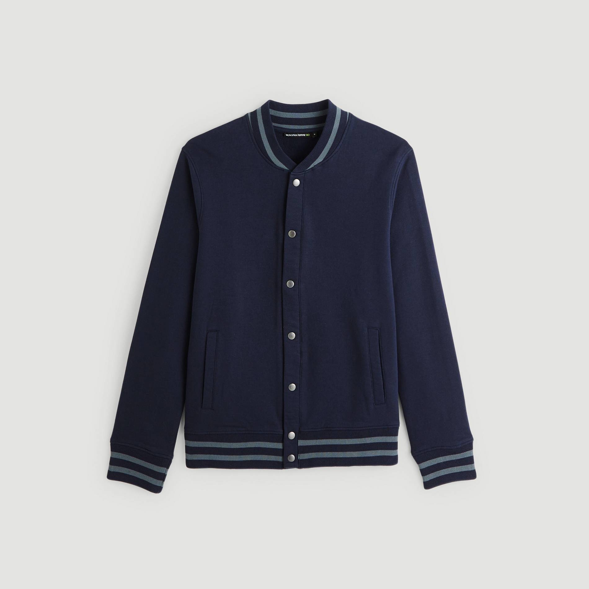 Cardigan en coton BIO, Bleu marine, large image number 2