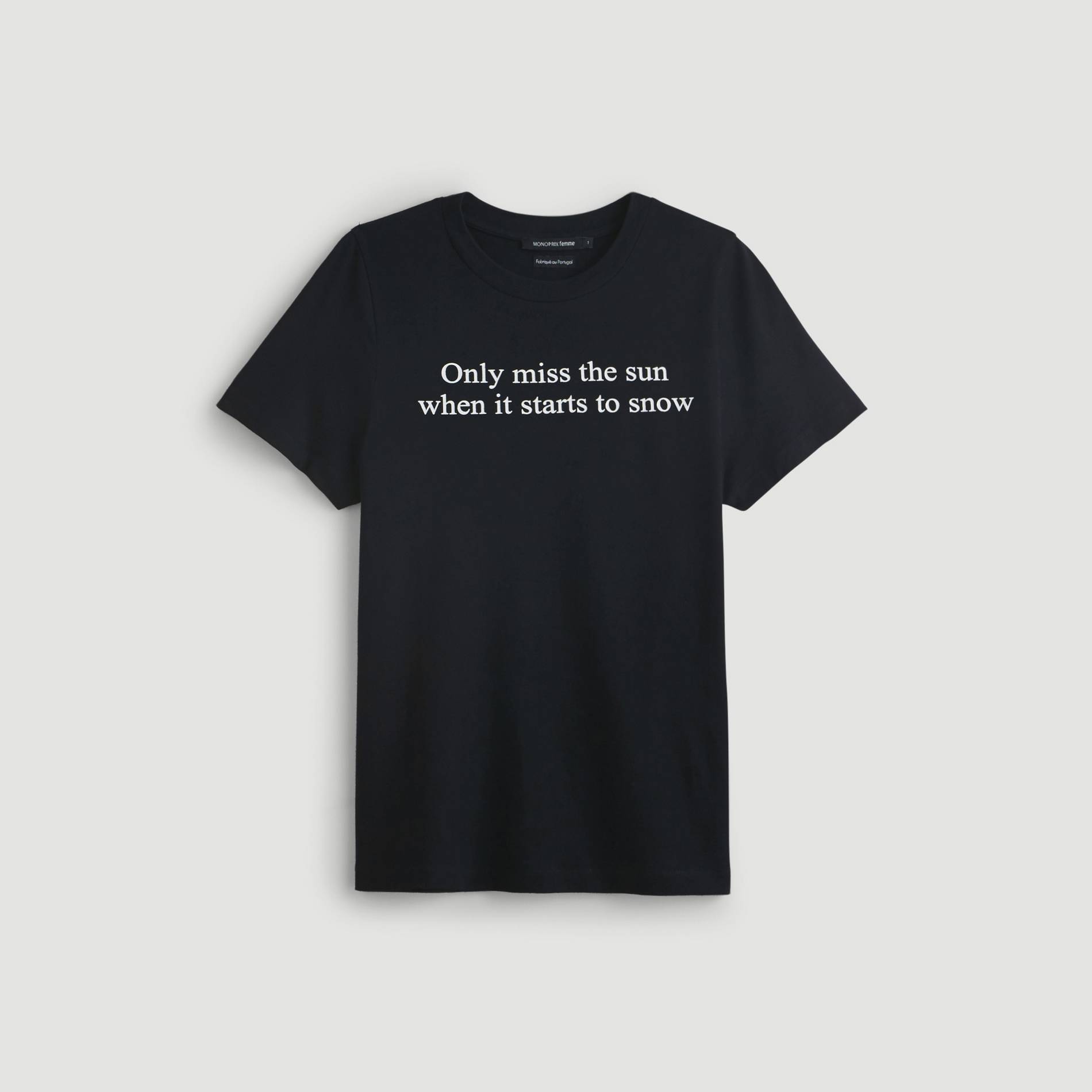 T-shirt a message, Noir, large image number 2