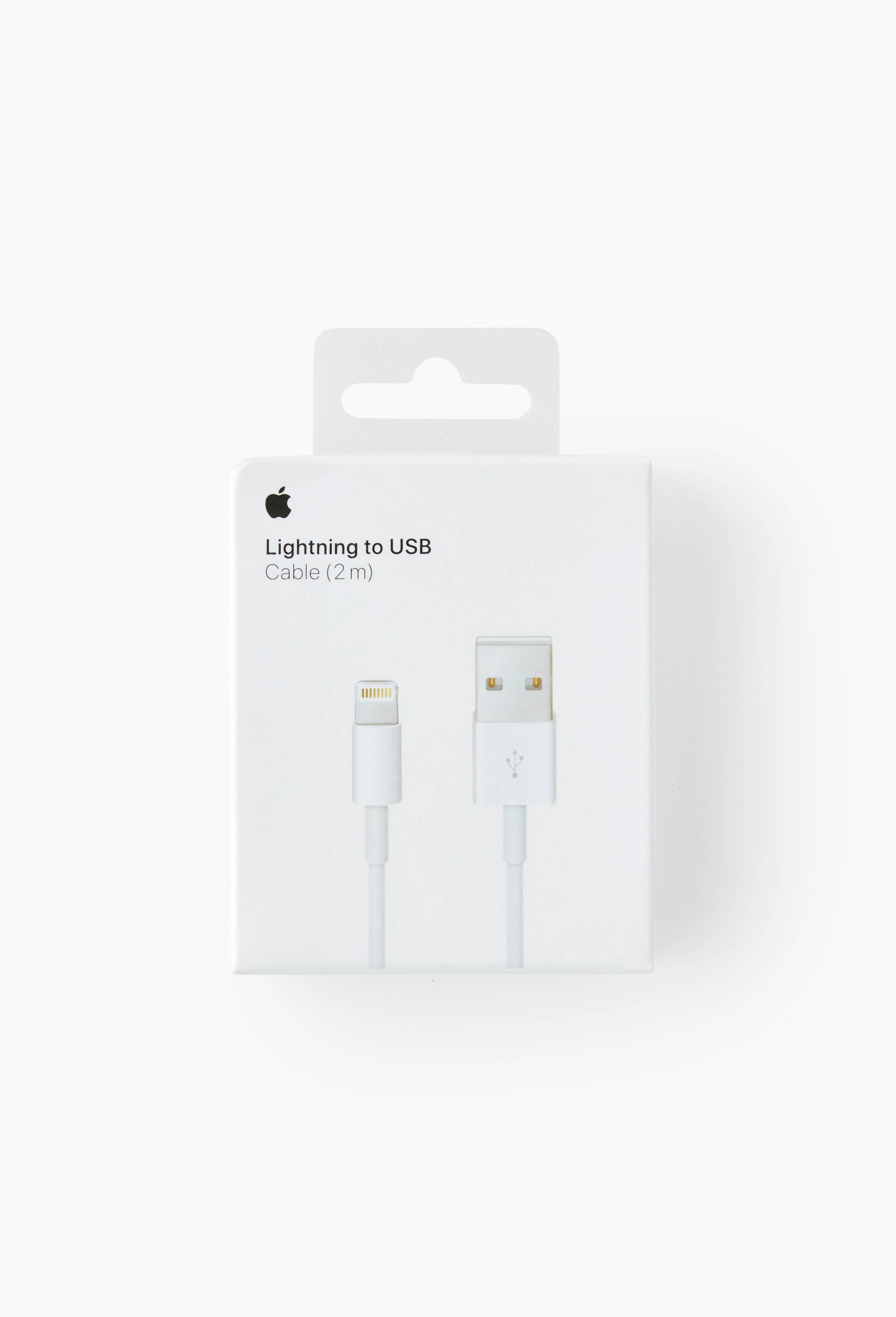 C&acirc;ble usb vers lightning, 2m, Blanc, large image number 0