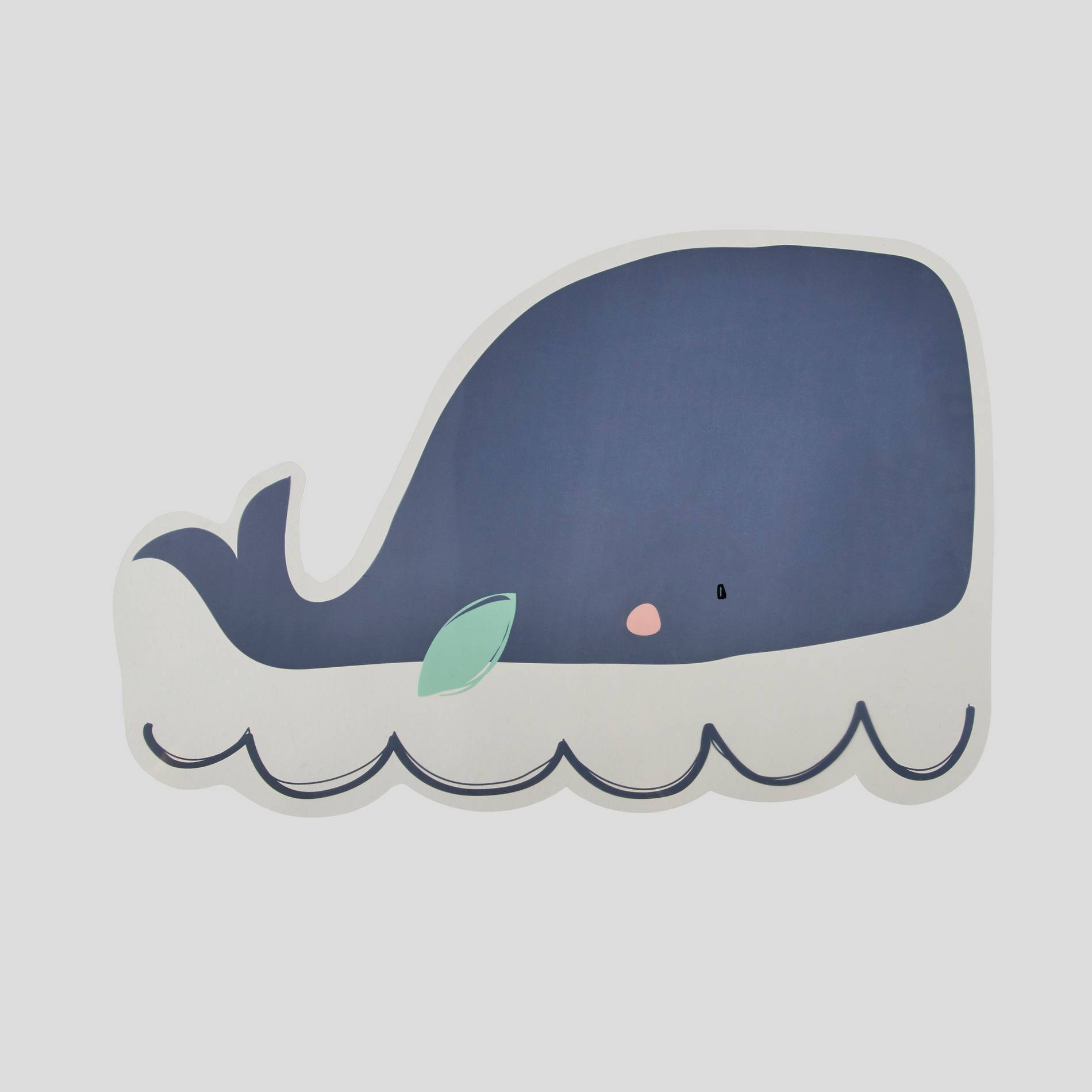Sticker - Baleine, Blanc, large image number 0.0