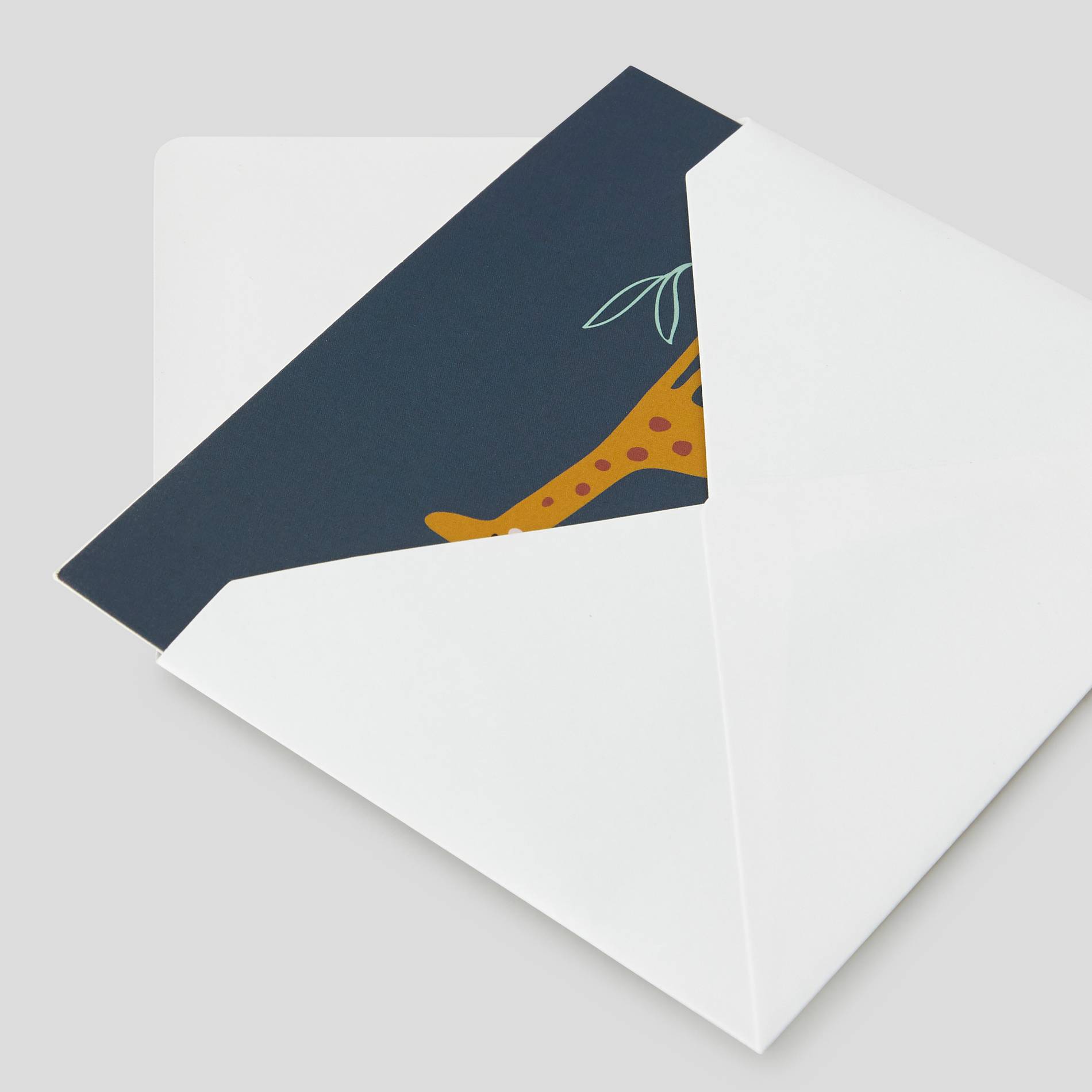 Mini carte - Girafe, Blanc, large image number 1