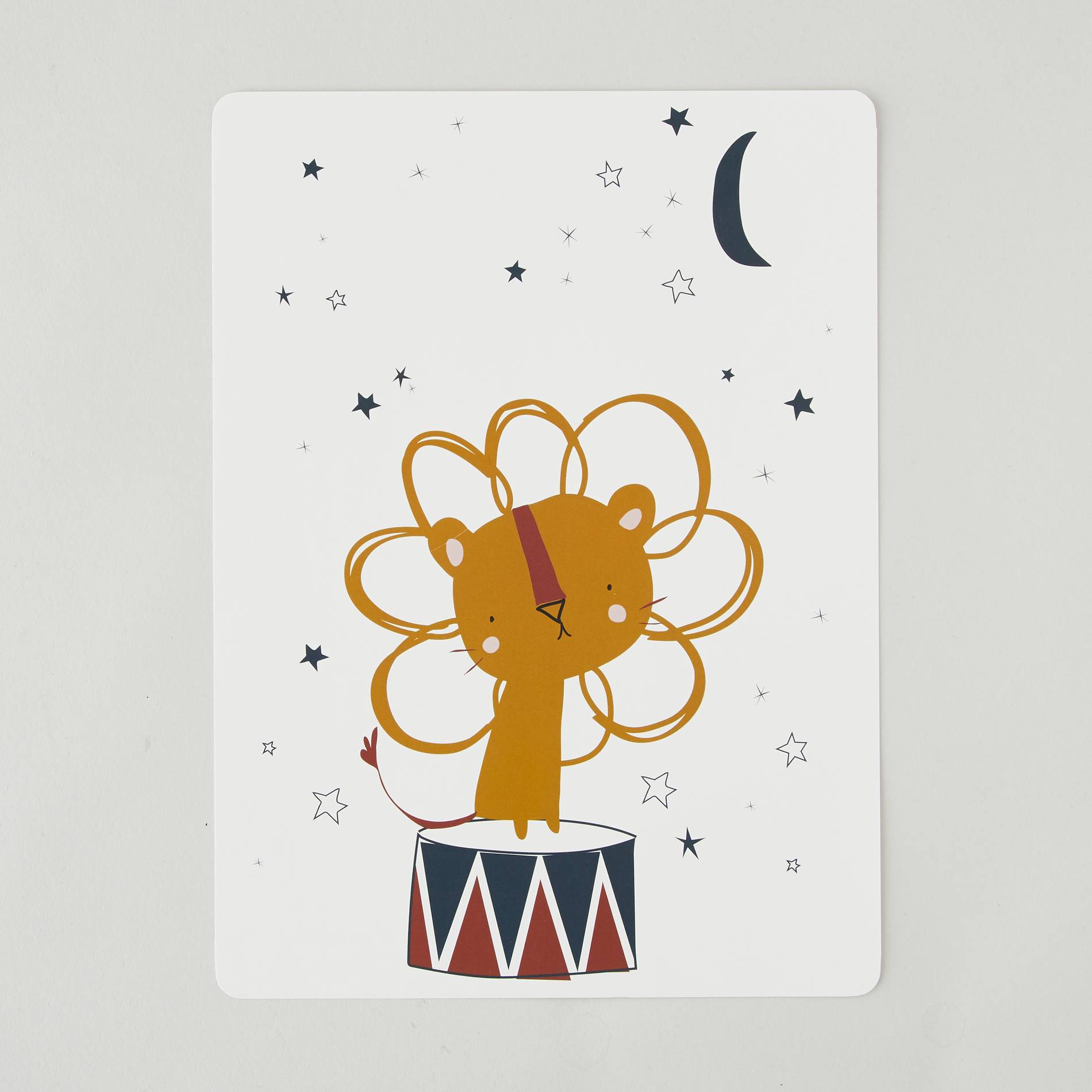 Poster - Lion, Blanc, large image number 0.0