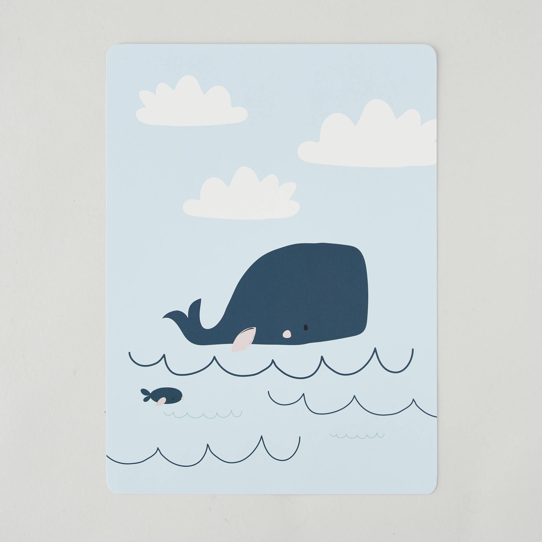 Poster - Baleine, Blanc, large image number 0