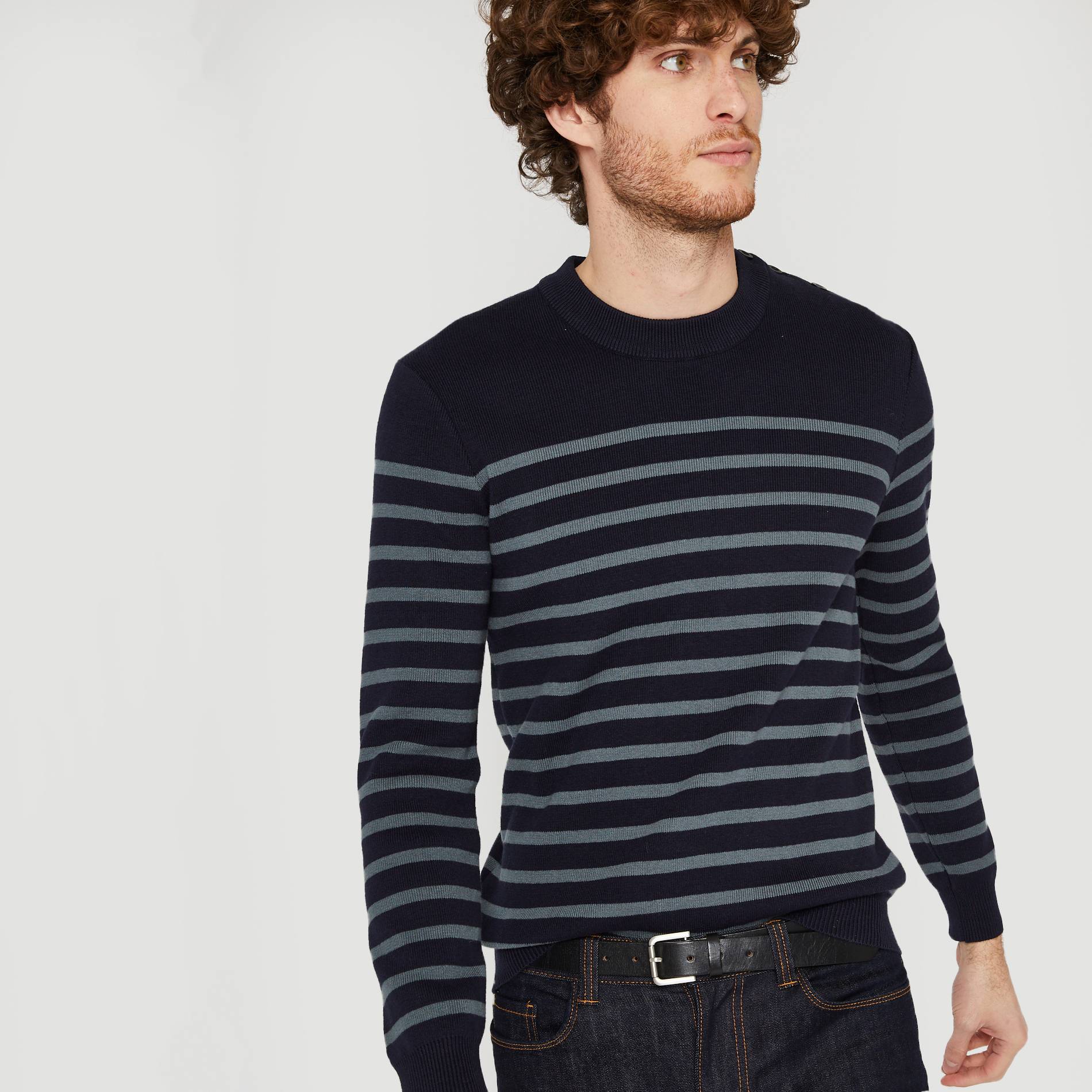 Pull, Bleu marine, large image number 0
