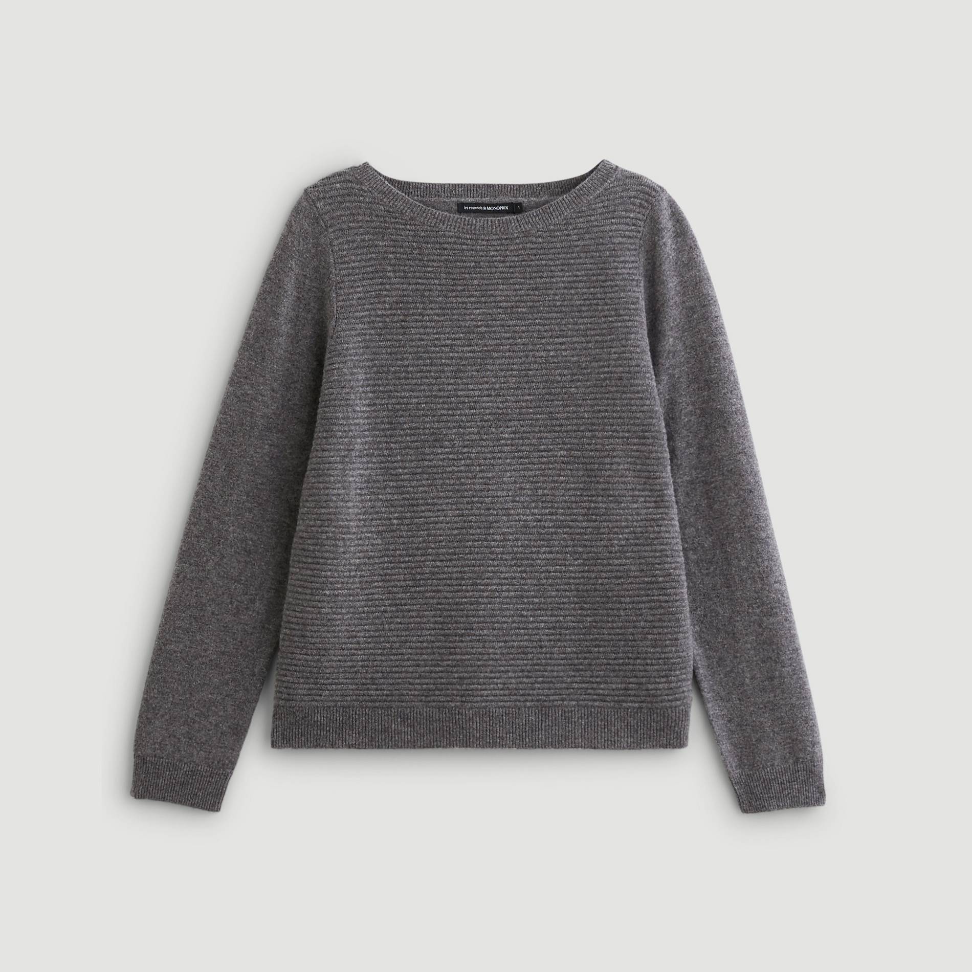 Pull, Gris moyen, large image number 2