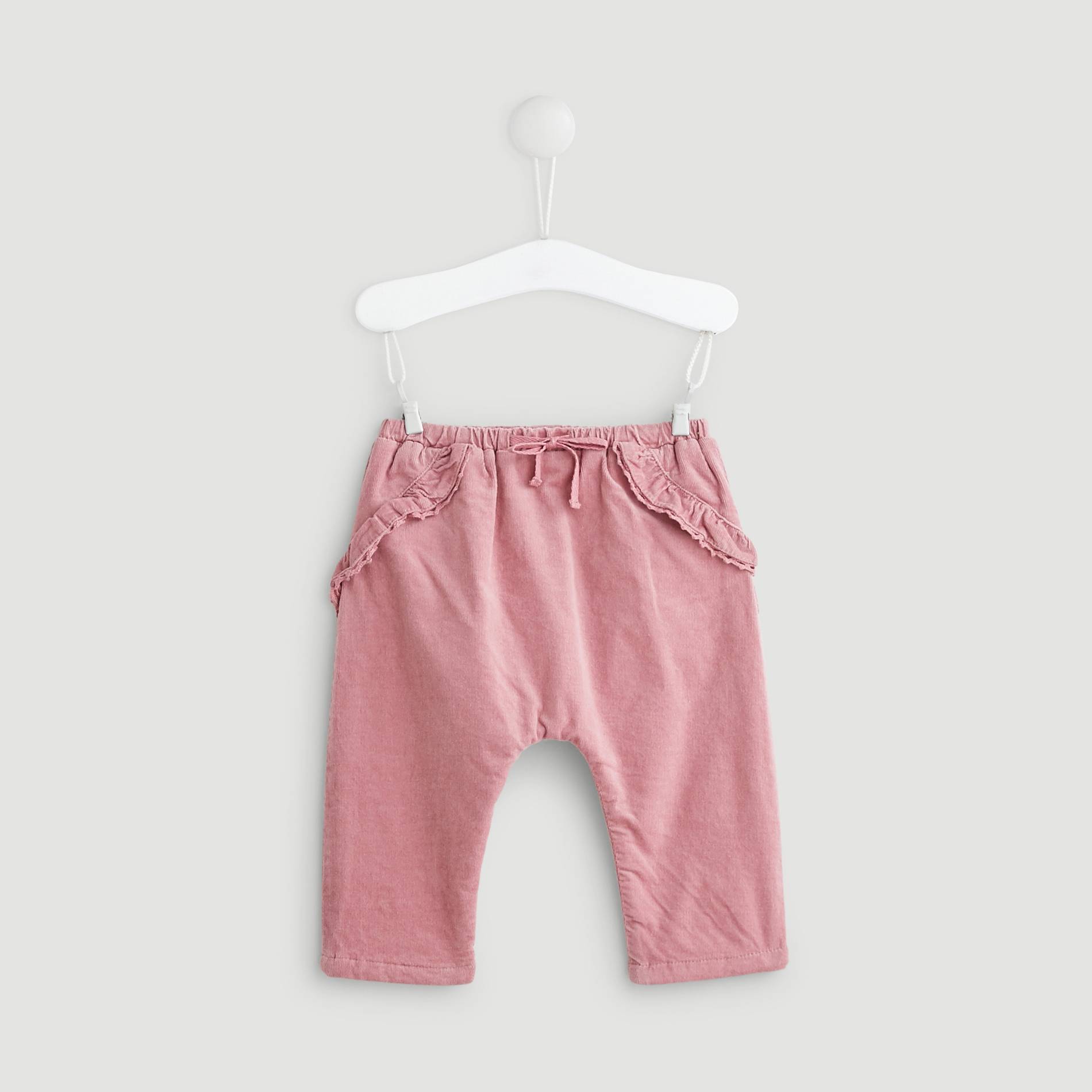Pantalon en velours, Rose, large image number 0.0
