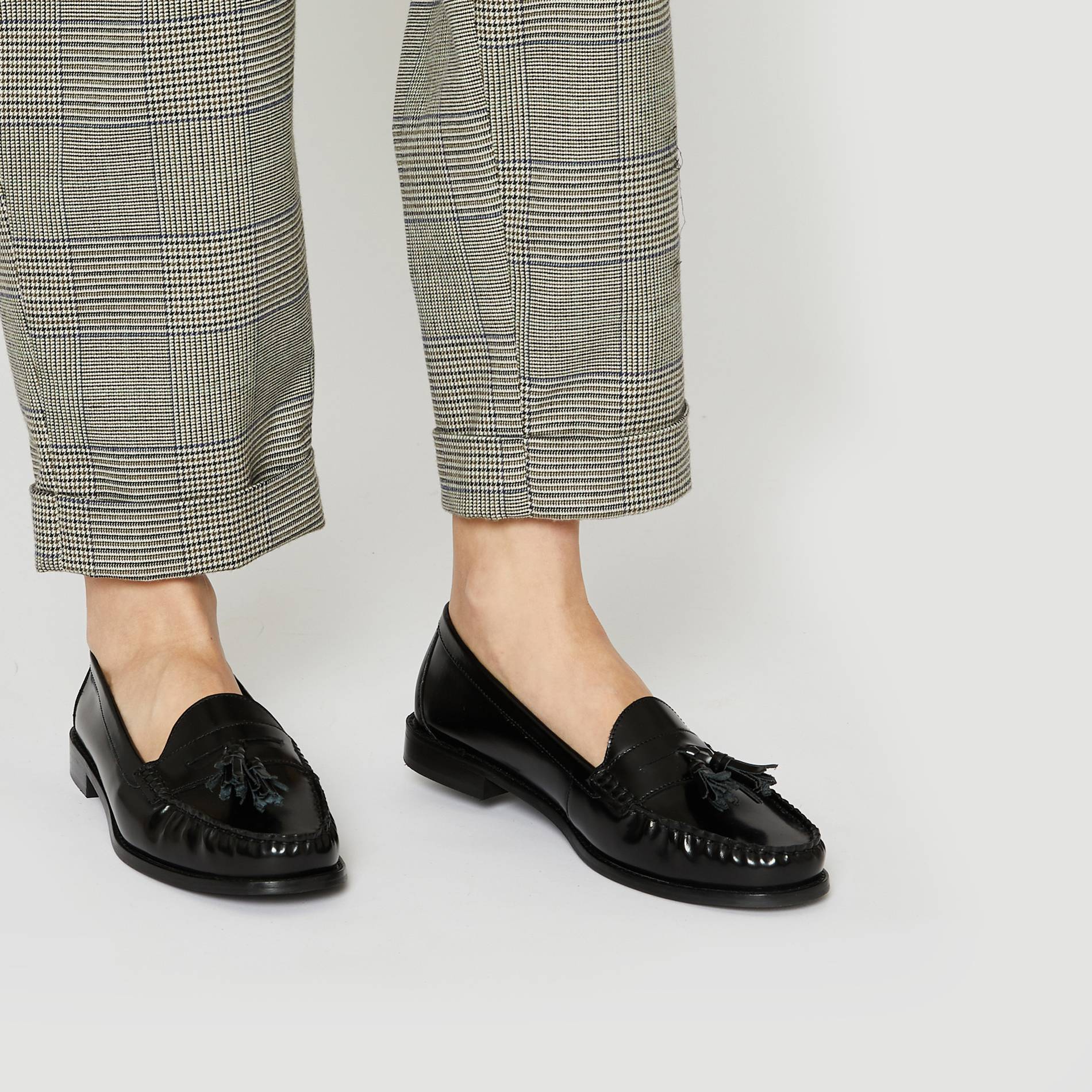 Mocassins en cuir, Noir, large image number 0