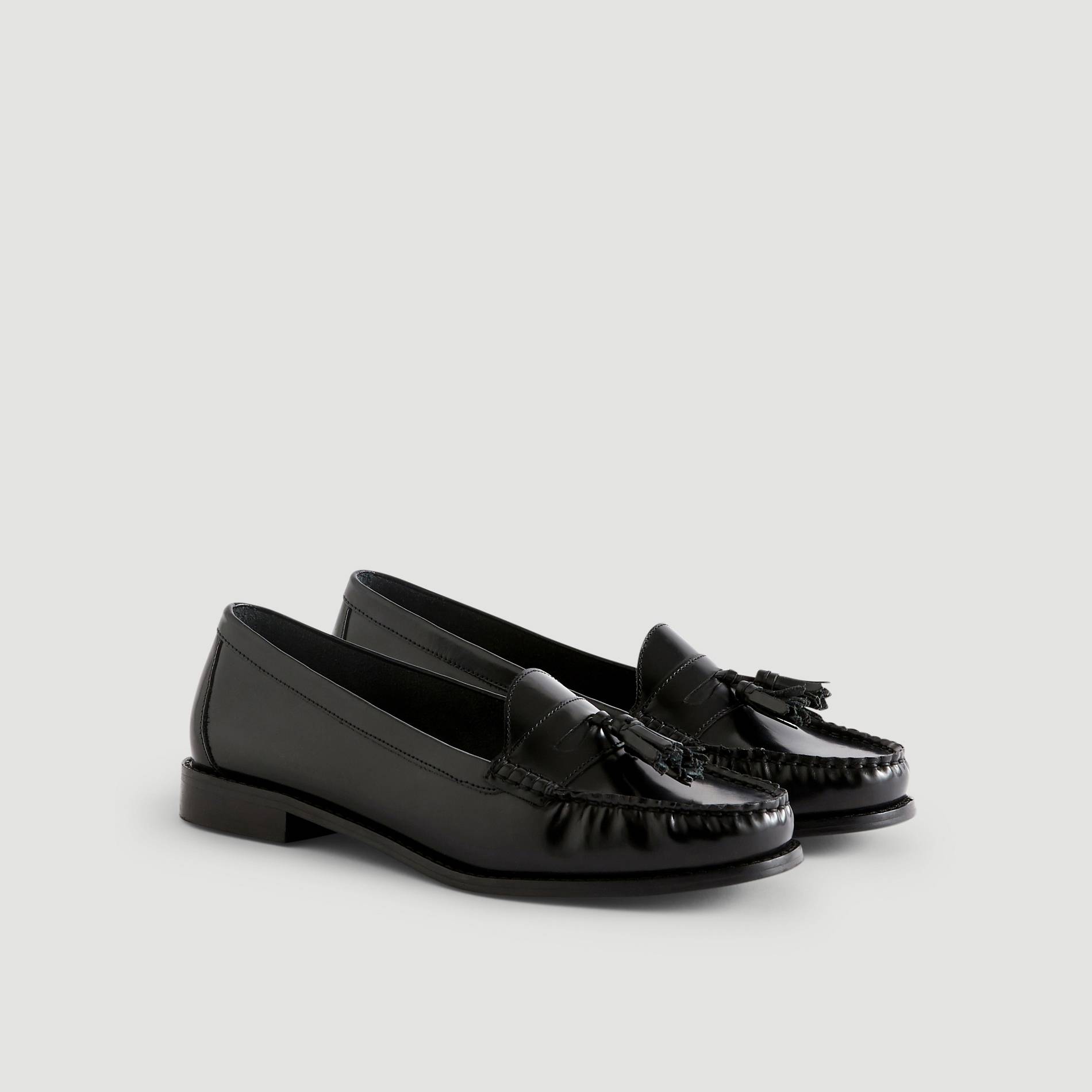 Mocassins en cuir, Noir, large image number 2.0