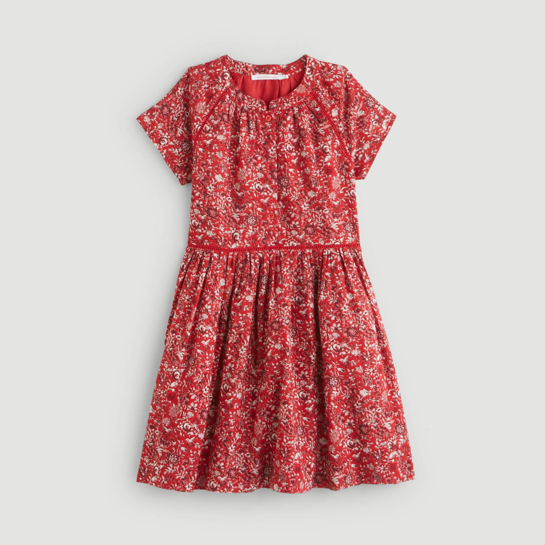 Robe imprimée, Carmin, large image number 0