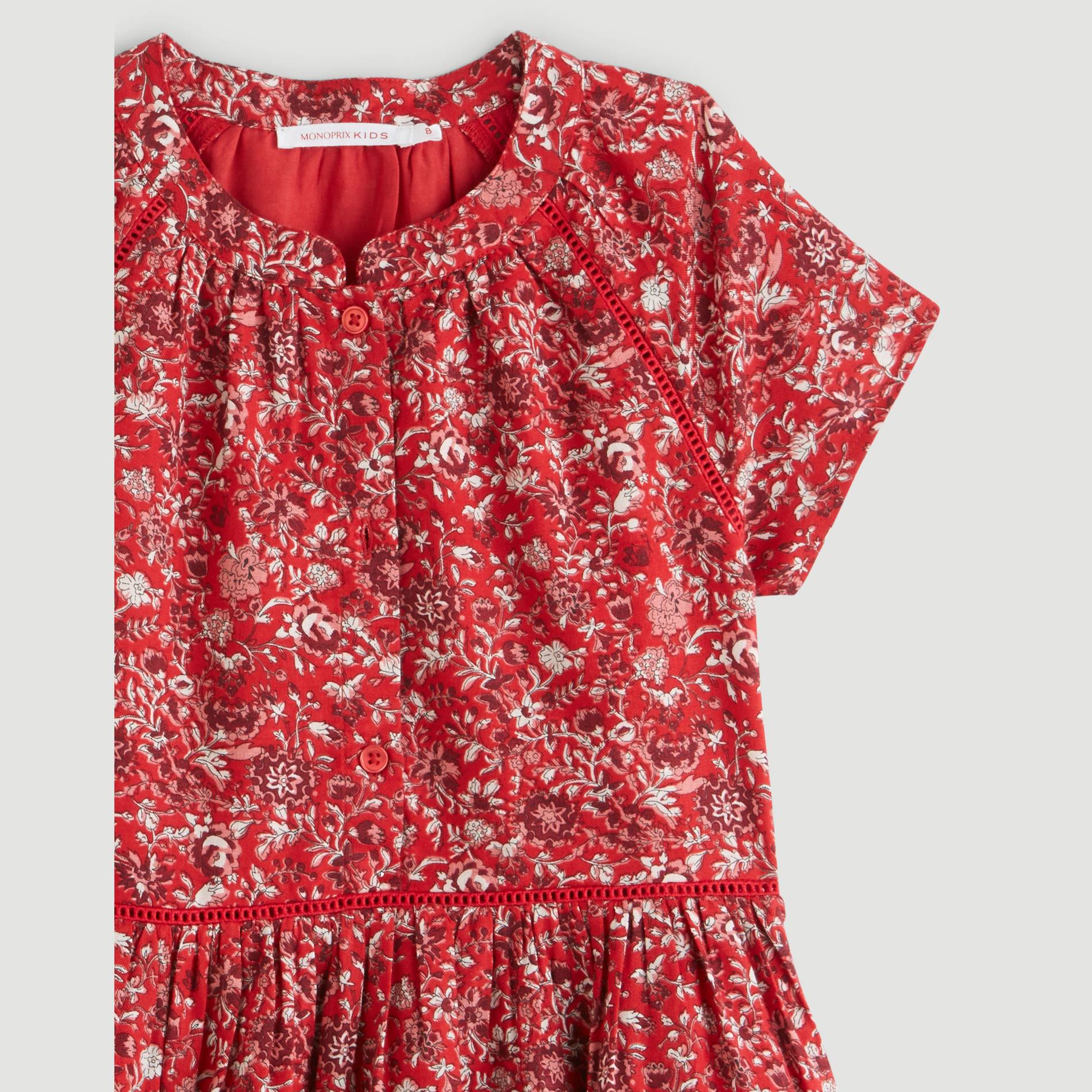 Robe imprimée, Carmin, large image number 2