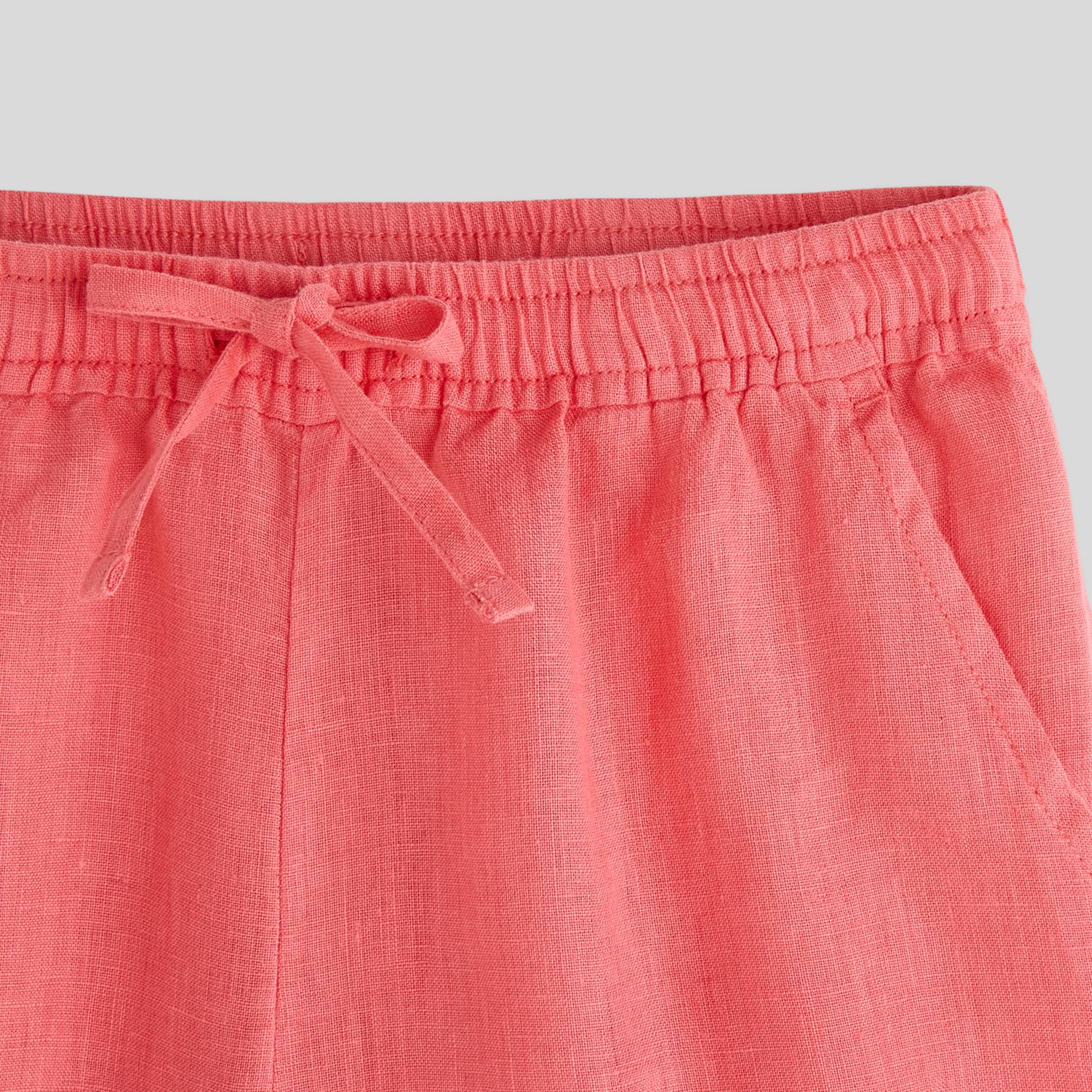 Short en lin, Rose, large image number 2.0
