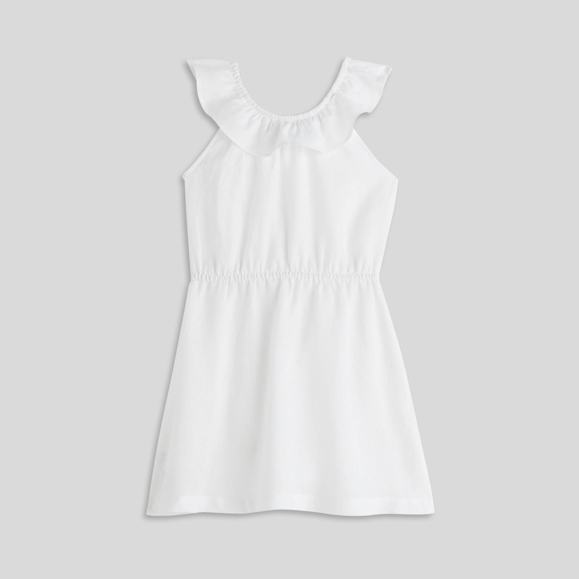 Robe en lin, Blanc, large image number 1