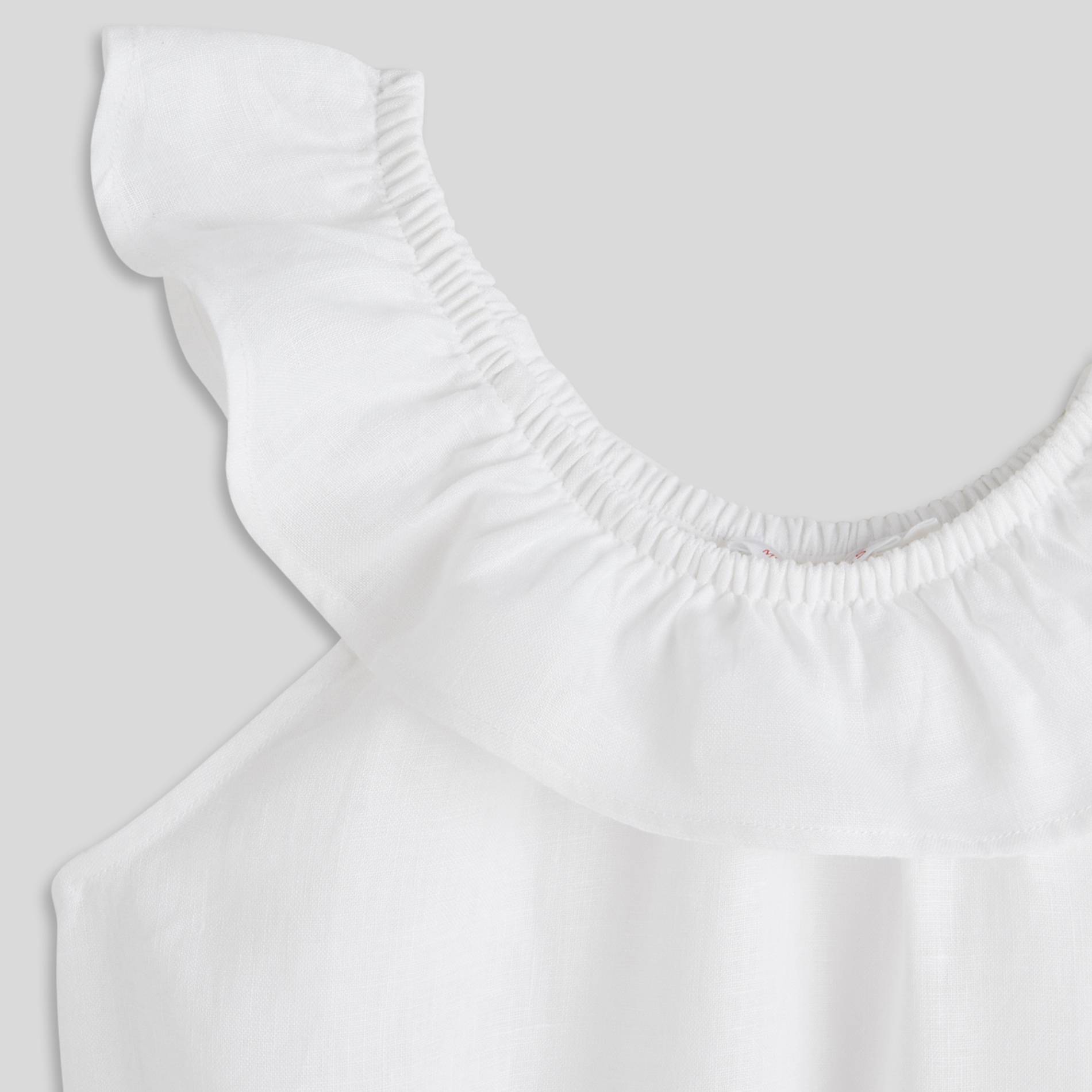 Robe en lin, Blanc, large image number 2
