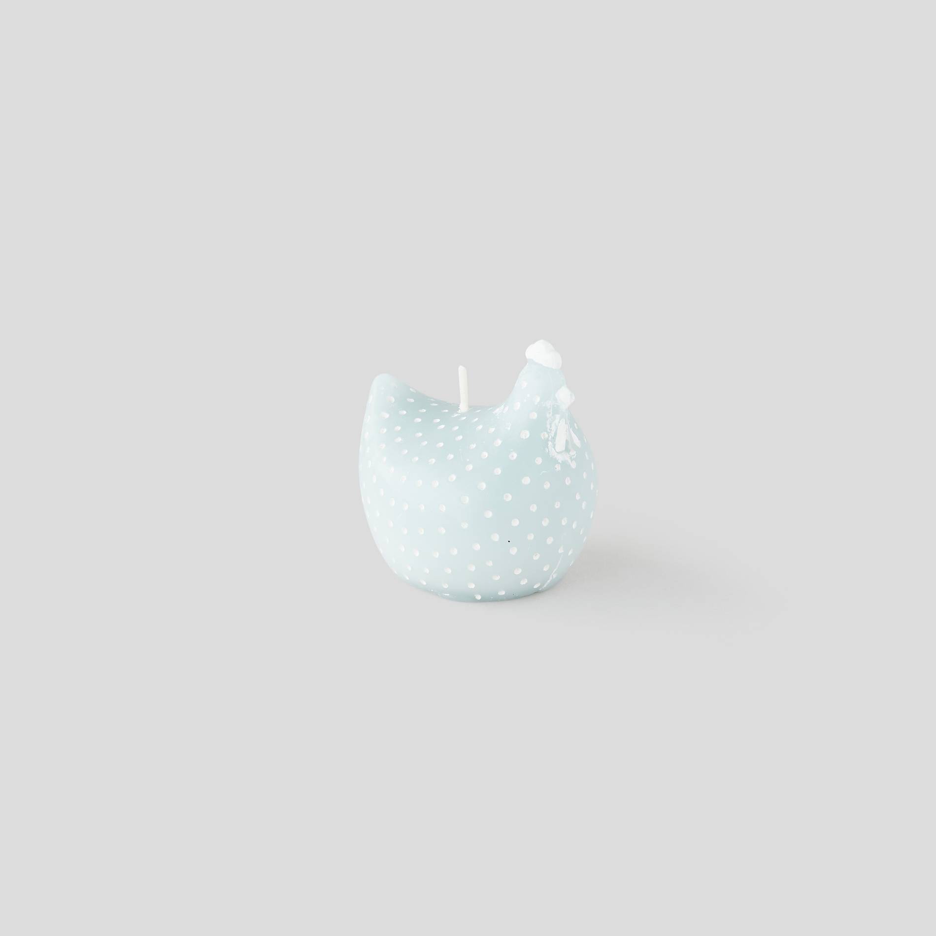 Bougie petit modèle - Poule, Bleu aqua, large image number 0