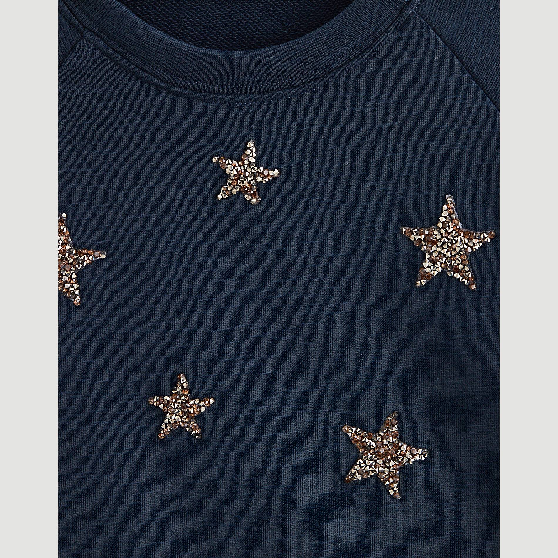 Sweat imprime, Bleu marine, large image number 2