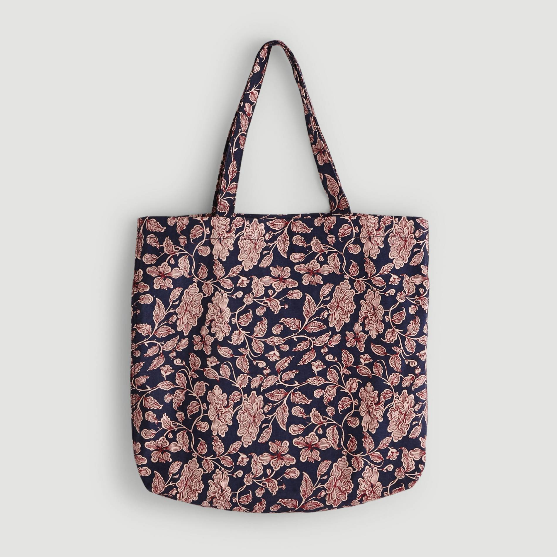 Tote bag imprimé, Bleu marine, large image number 0.0