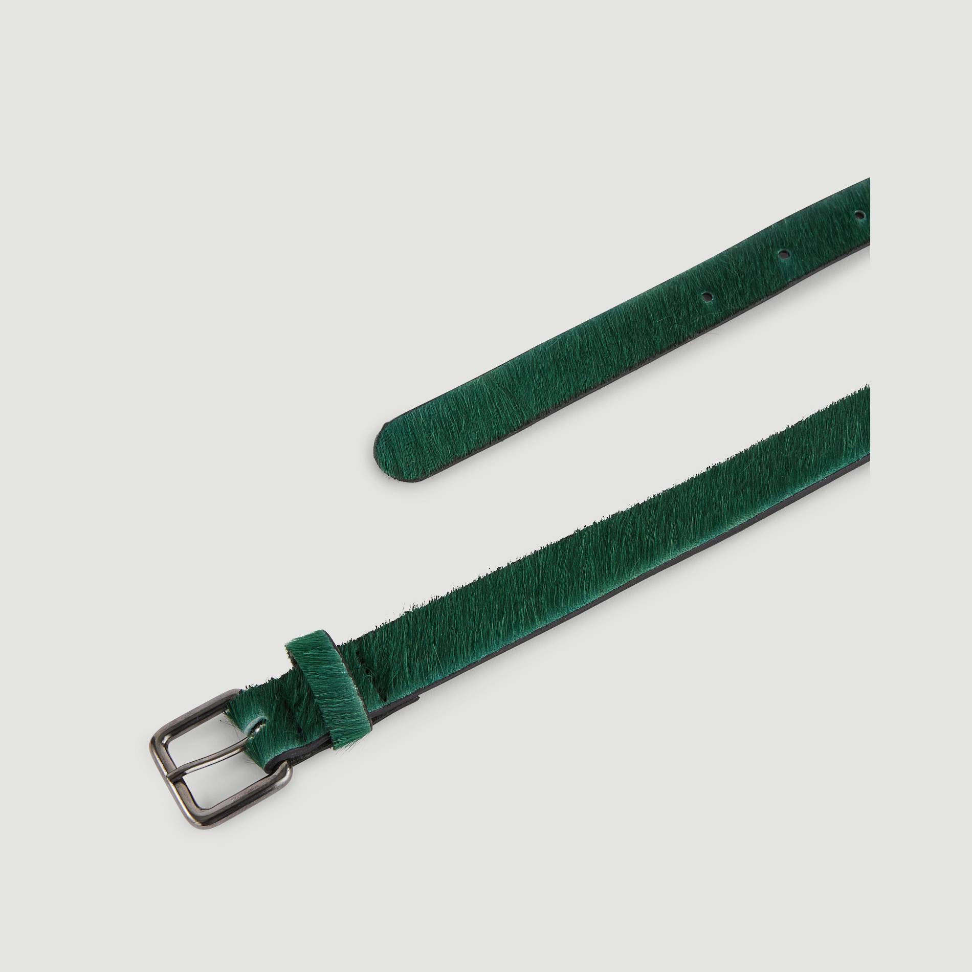 Ceinture en cuir, Vert foncé, large image number 1