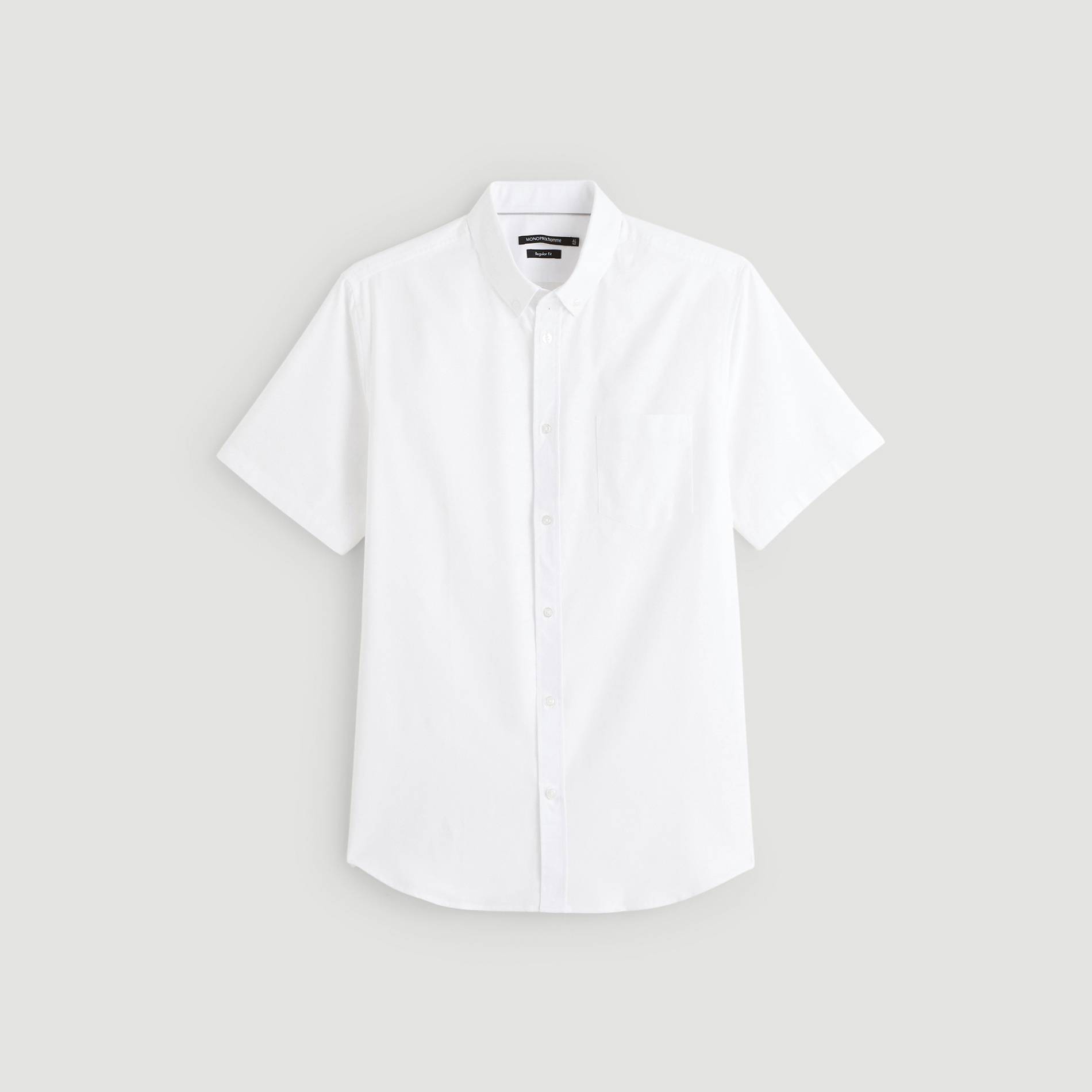Chemise ville coupe regular, Blanc, large image number 2