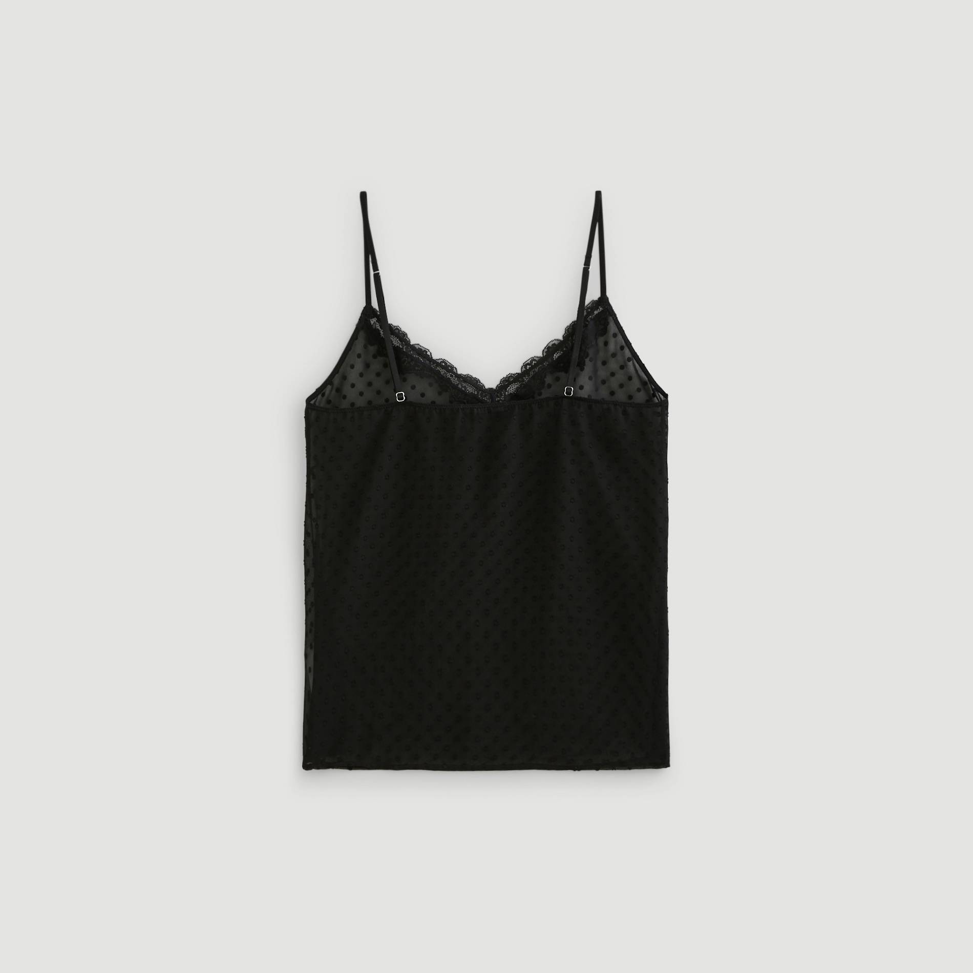 Top en dentelle, Noir, large image number 1.0
