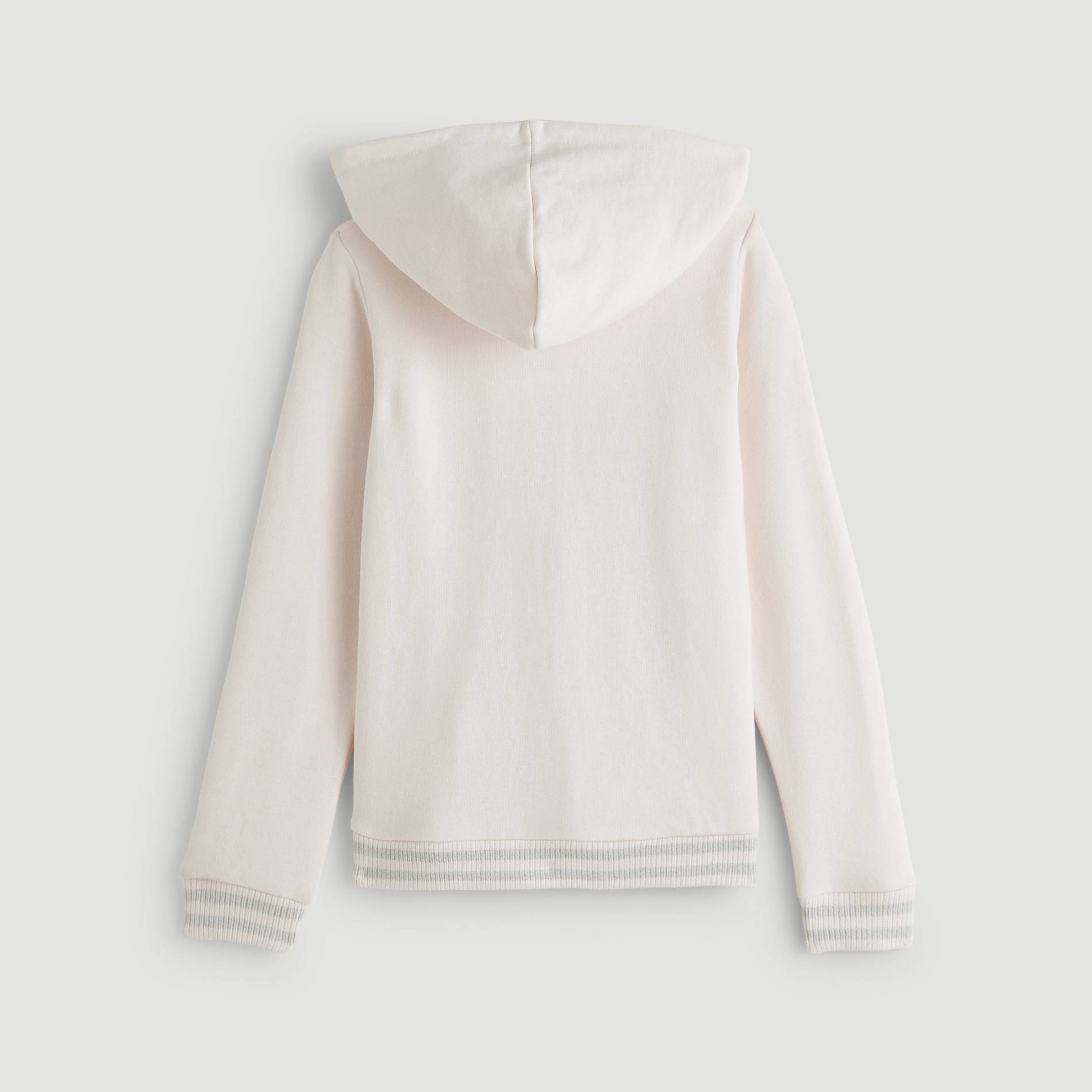Sweat zippé en coton BIO, Fuchsia, large image number 2.0