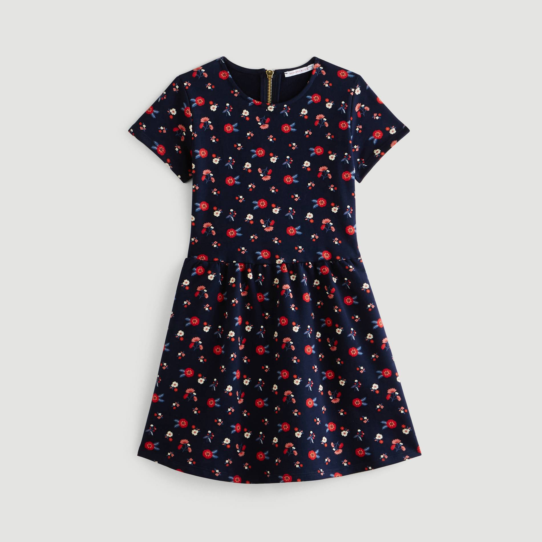 Robe imprimée, Bleu marine, large image number 0.0