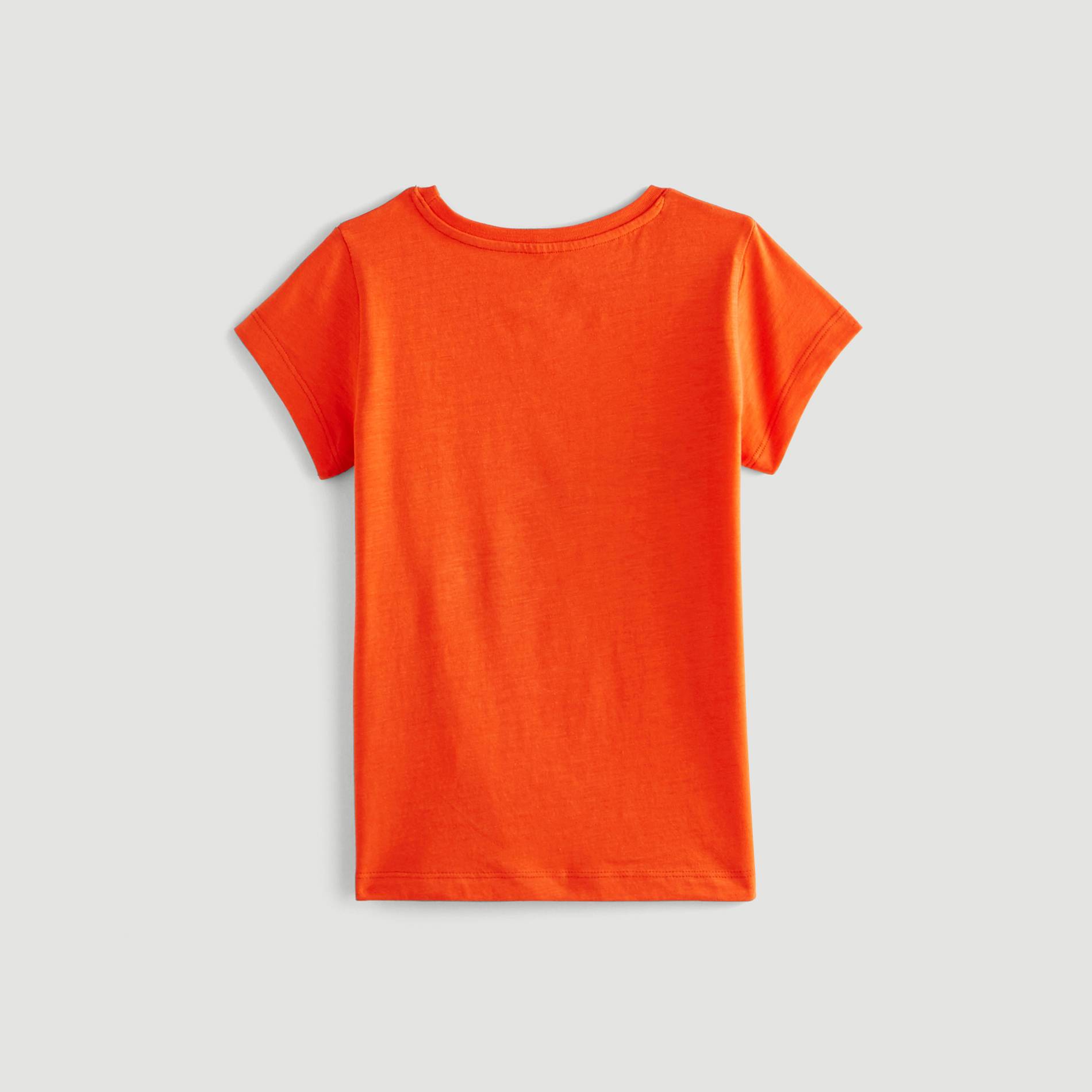 T-shirt manches courtes en coton BIO, Orange, large image number 1