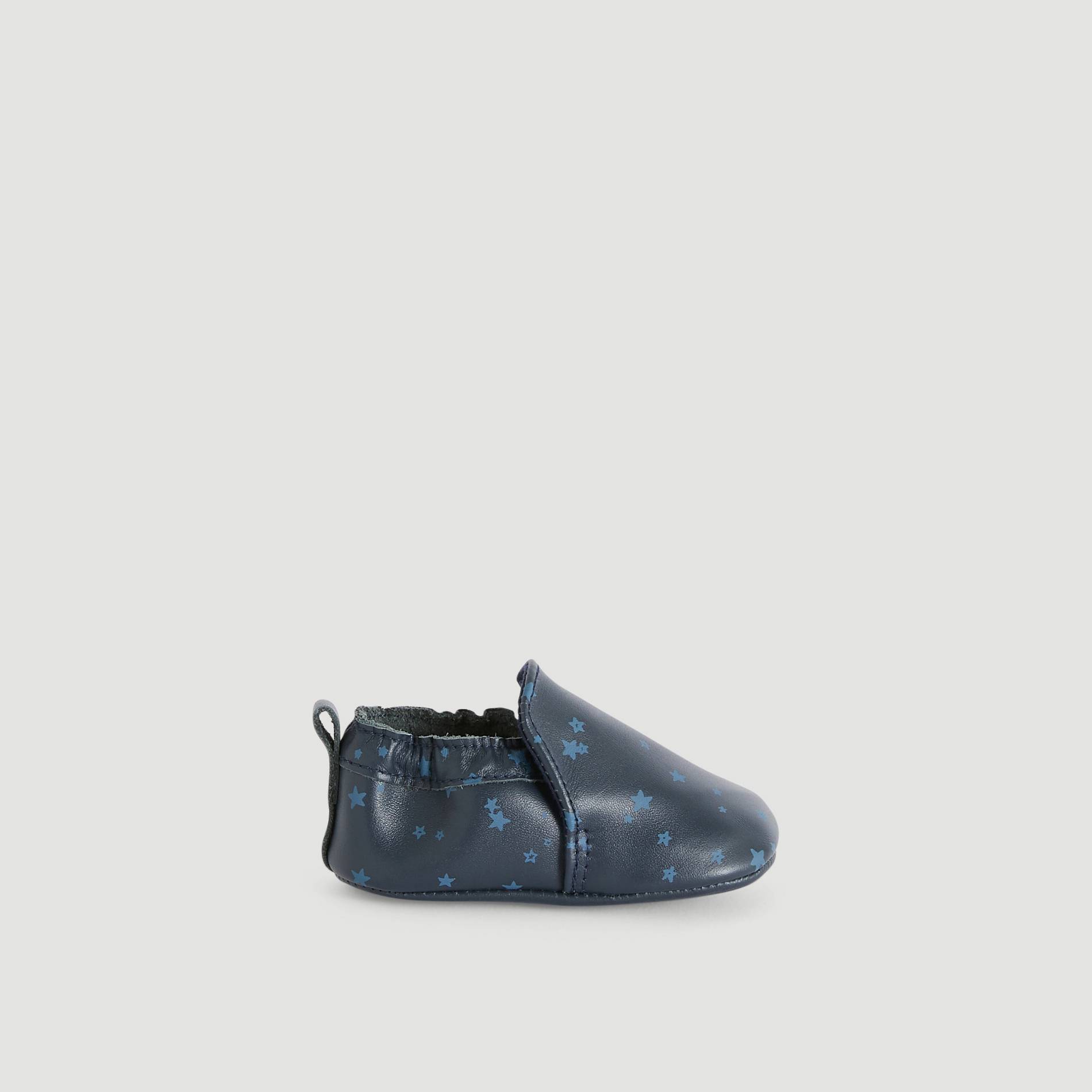 Chausson en cuir, Bleu marine, large image number 0.0
