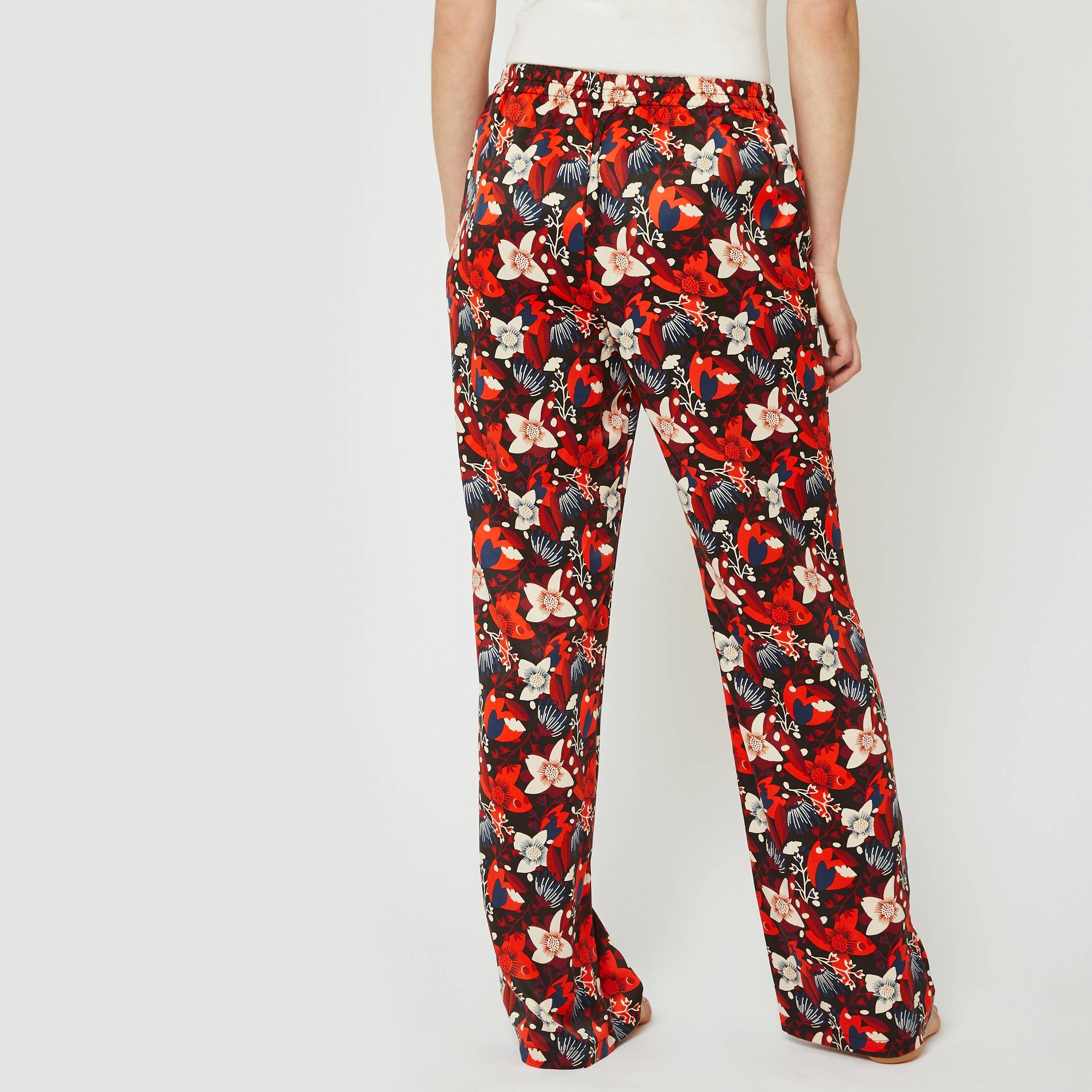 Pantalon imprimé, Noir, large image number 1