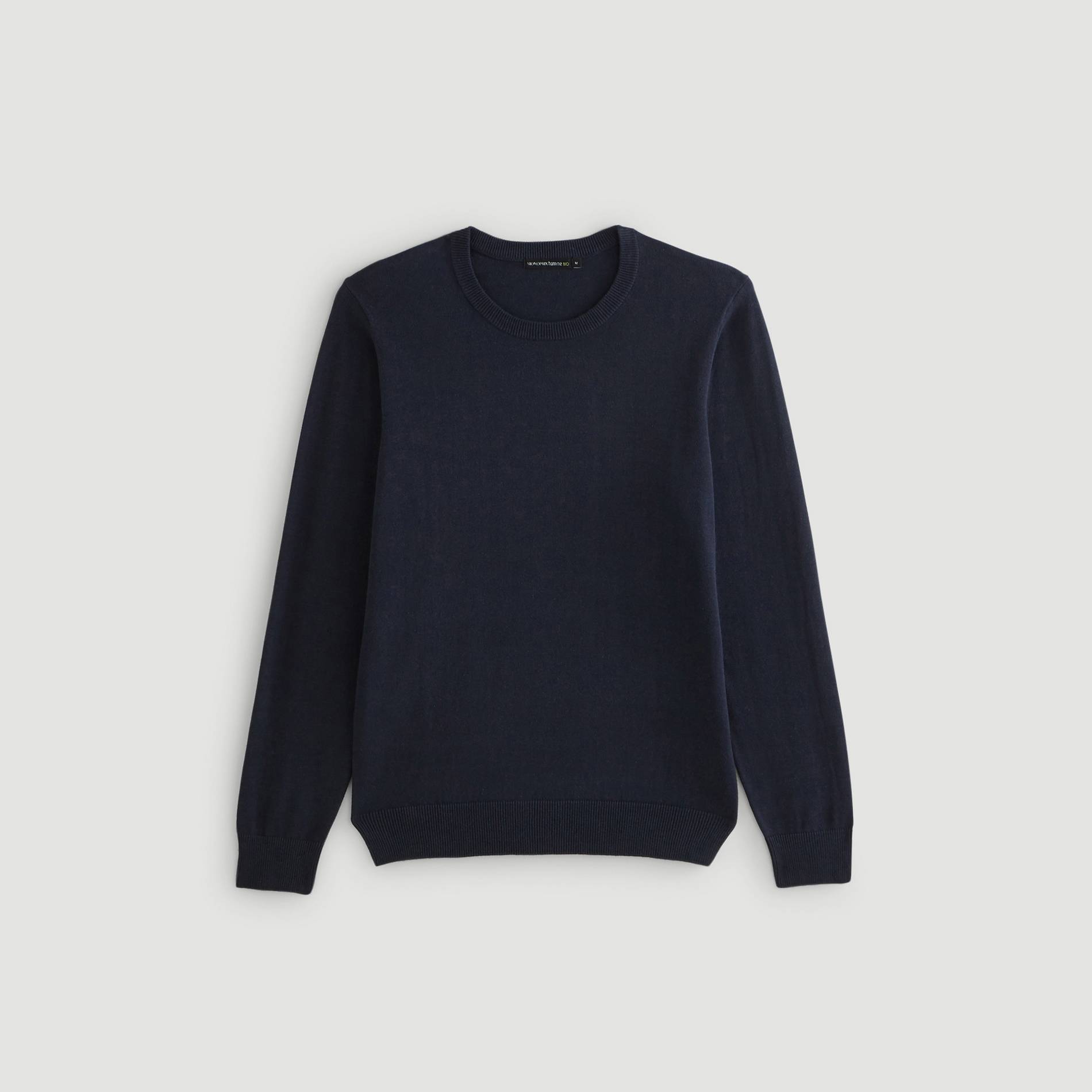 Pull en coton BI0, Bleu marine, large image number 2